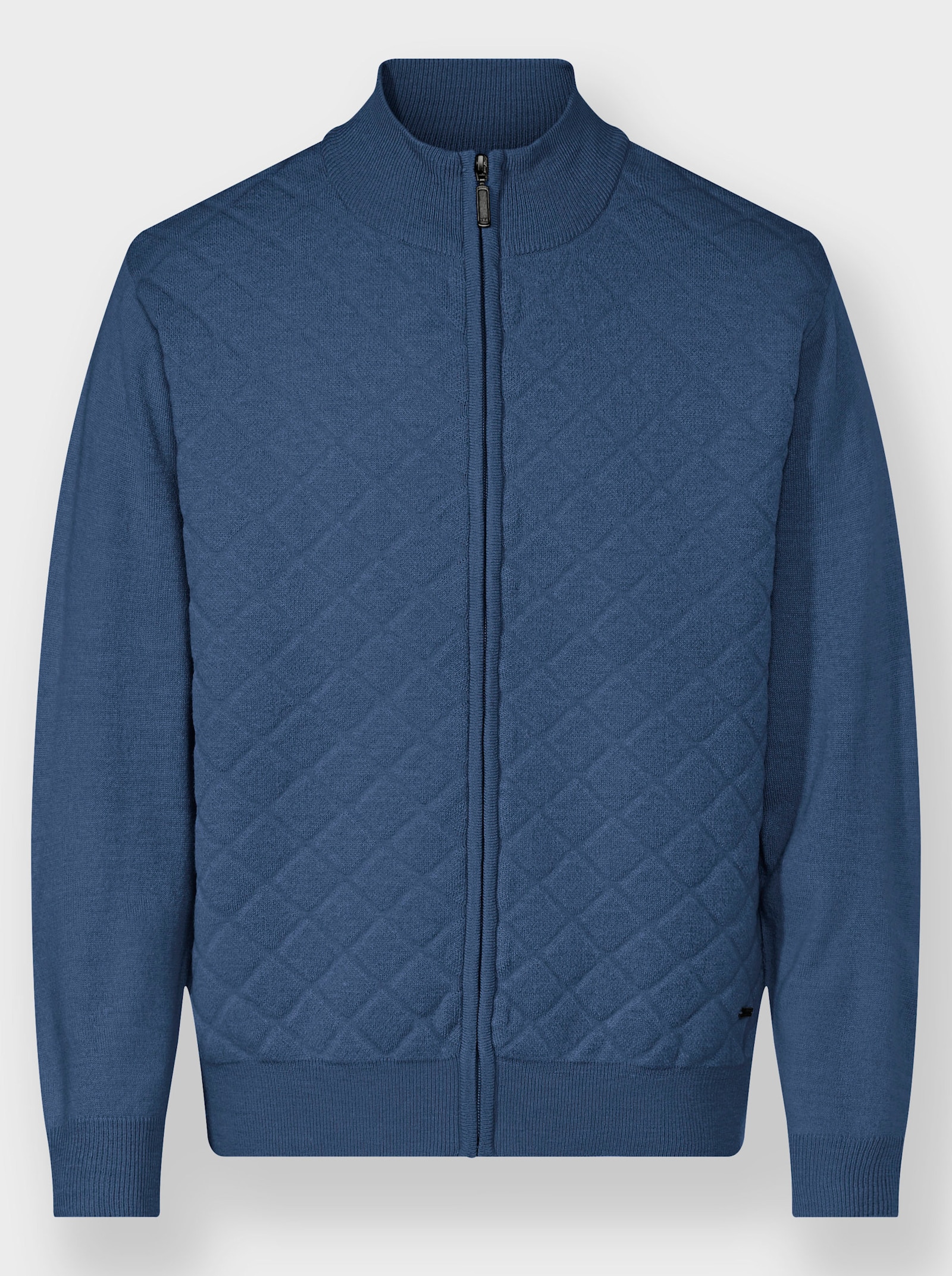 Marco Donati Strickjacke mit Reissverschluss - jeansblau