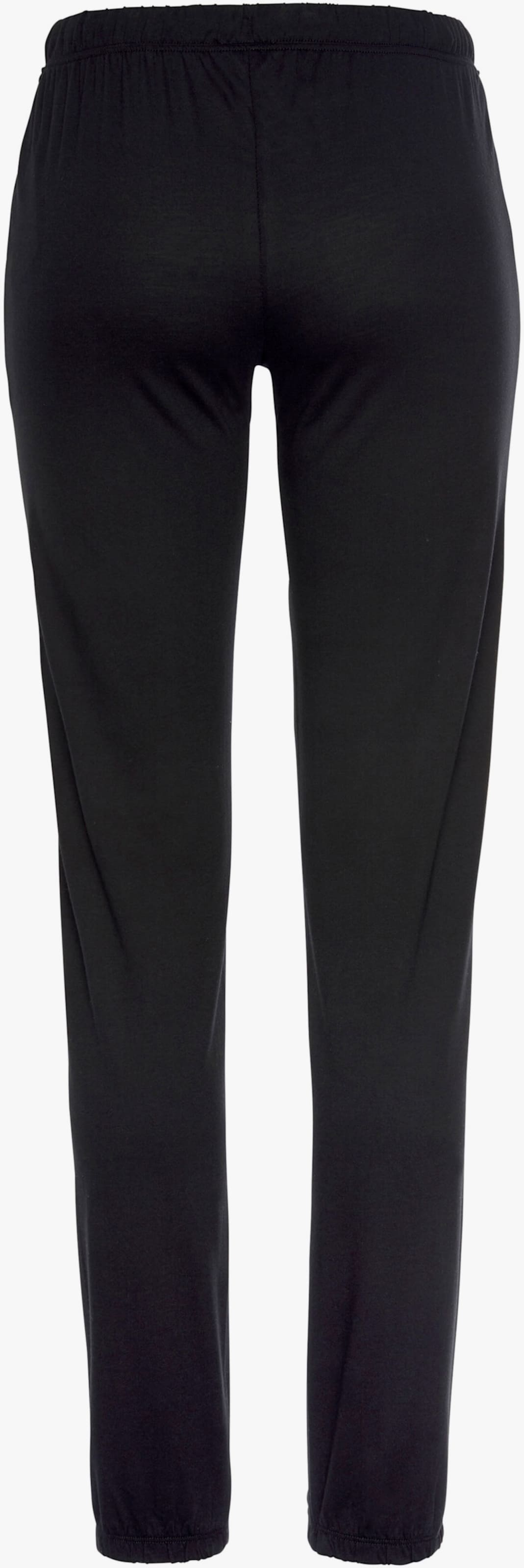 LASCANA Pantalon de nuit - noir