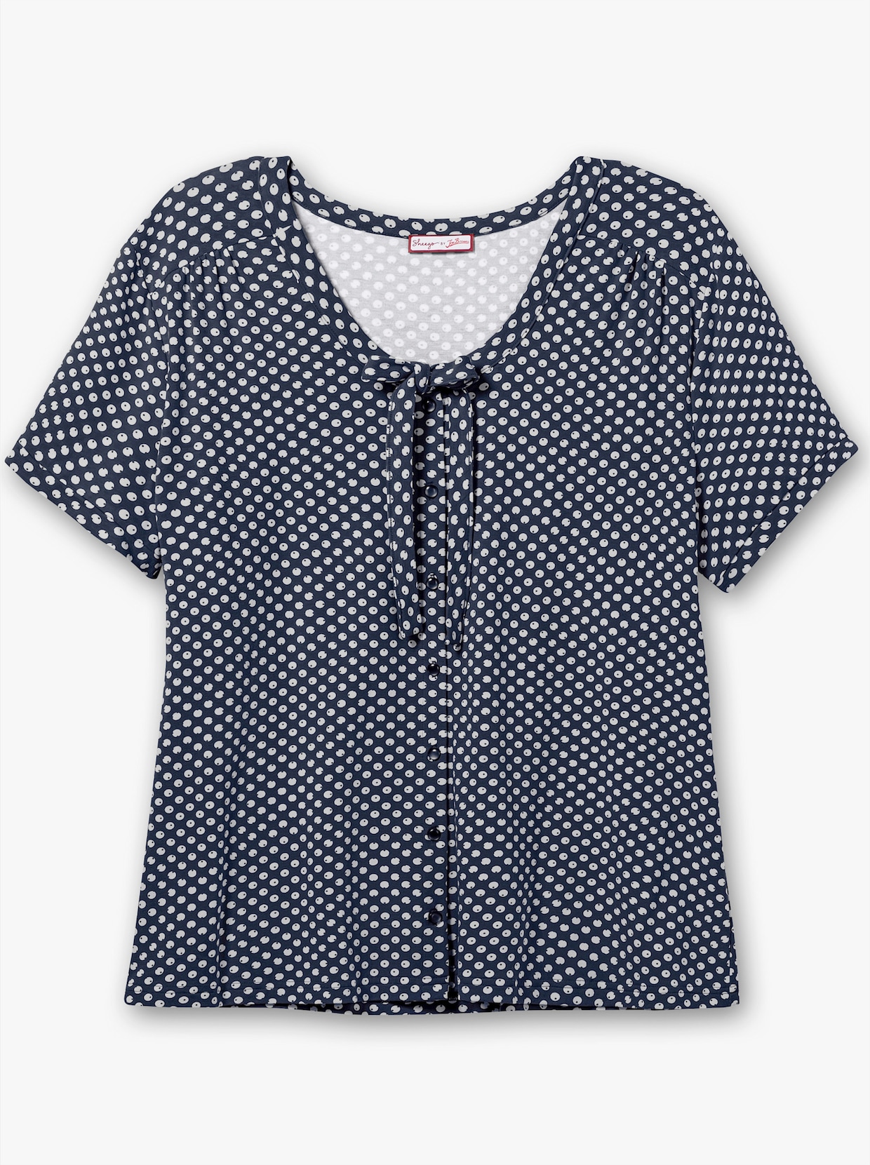 sheego by Joe Browns Shirt - marine gedessineerd