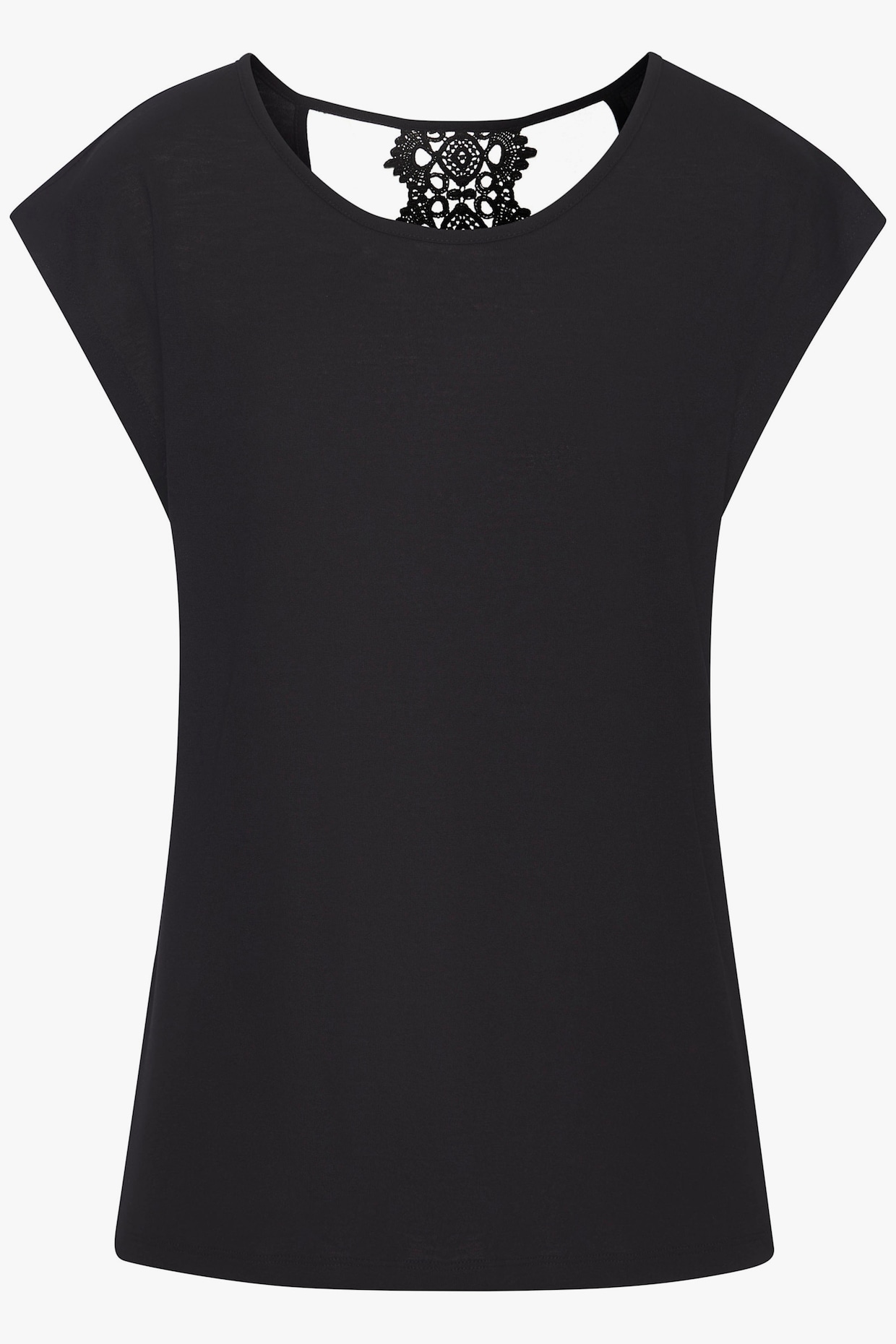 LASCANA Shirt met korte mouwen - zwart