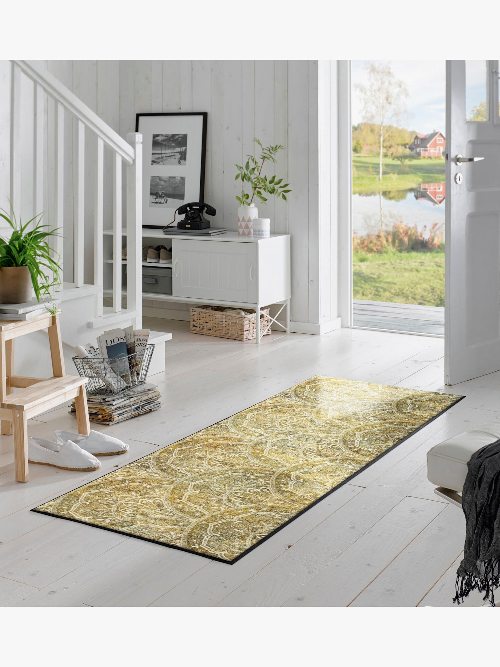 wash+dry by Kleen-Tex Fußmatte - oliv-gemustert