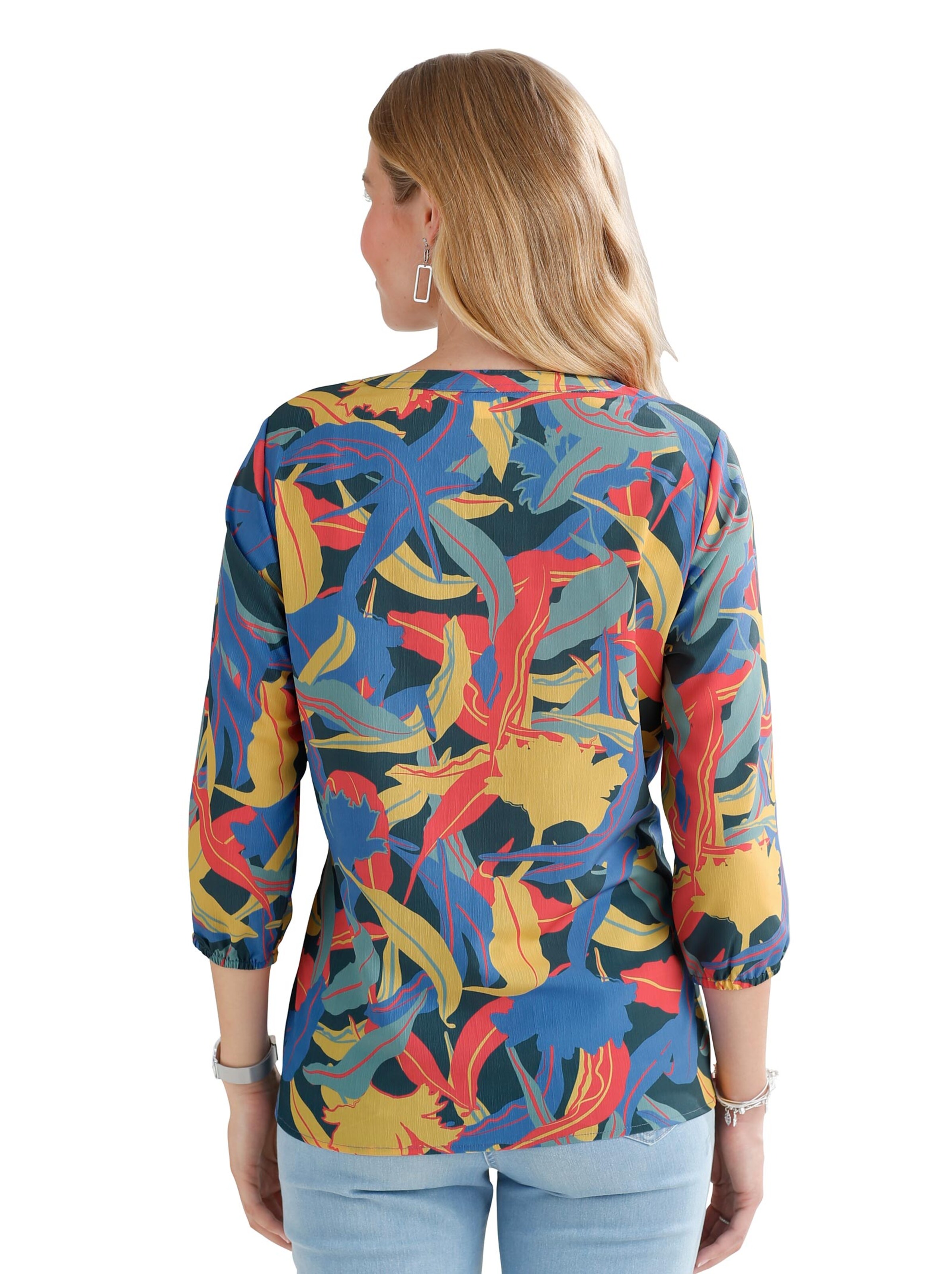 Bluse - bunt-gemustert