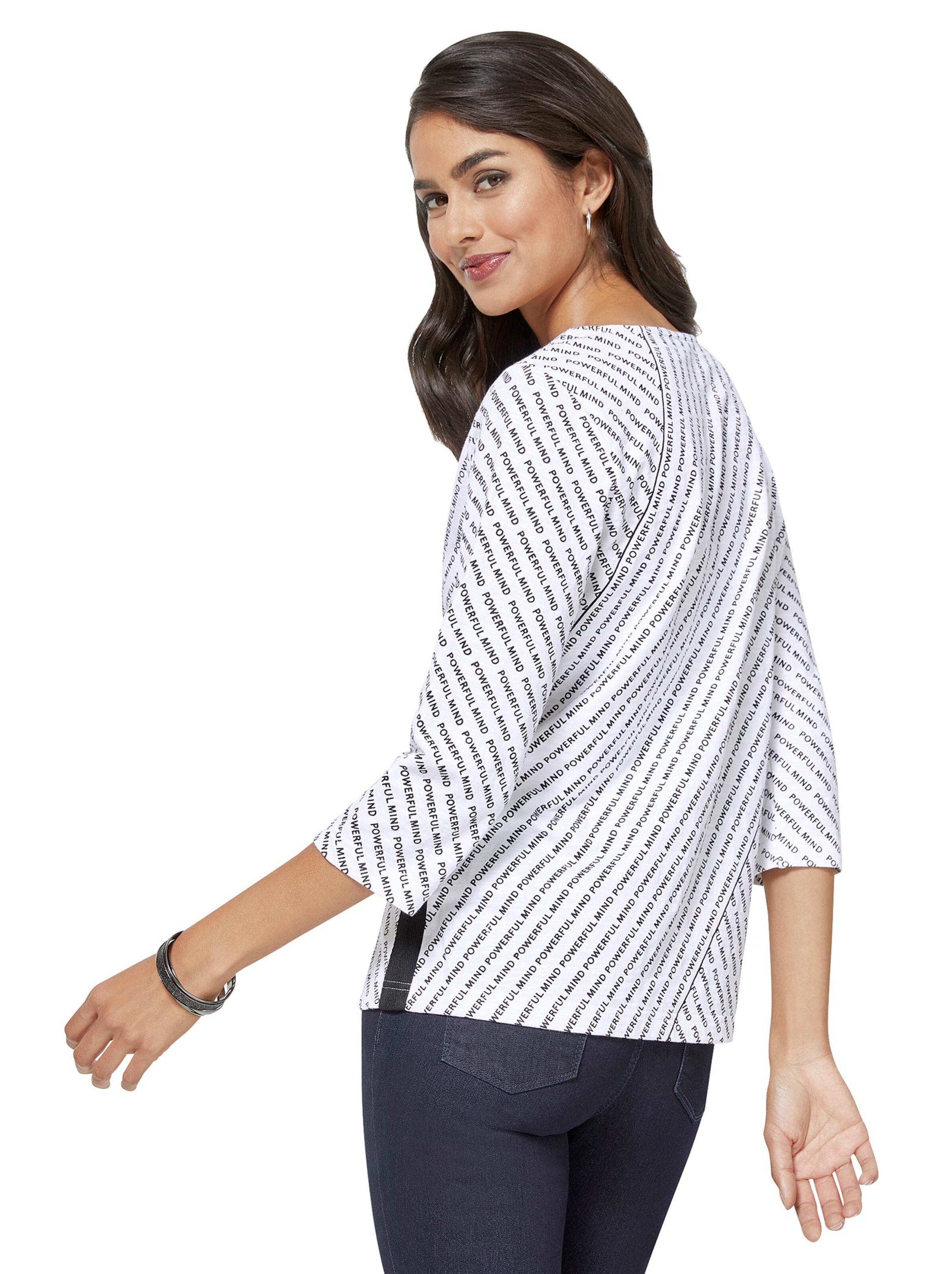 Shirt - weiß-schwarz