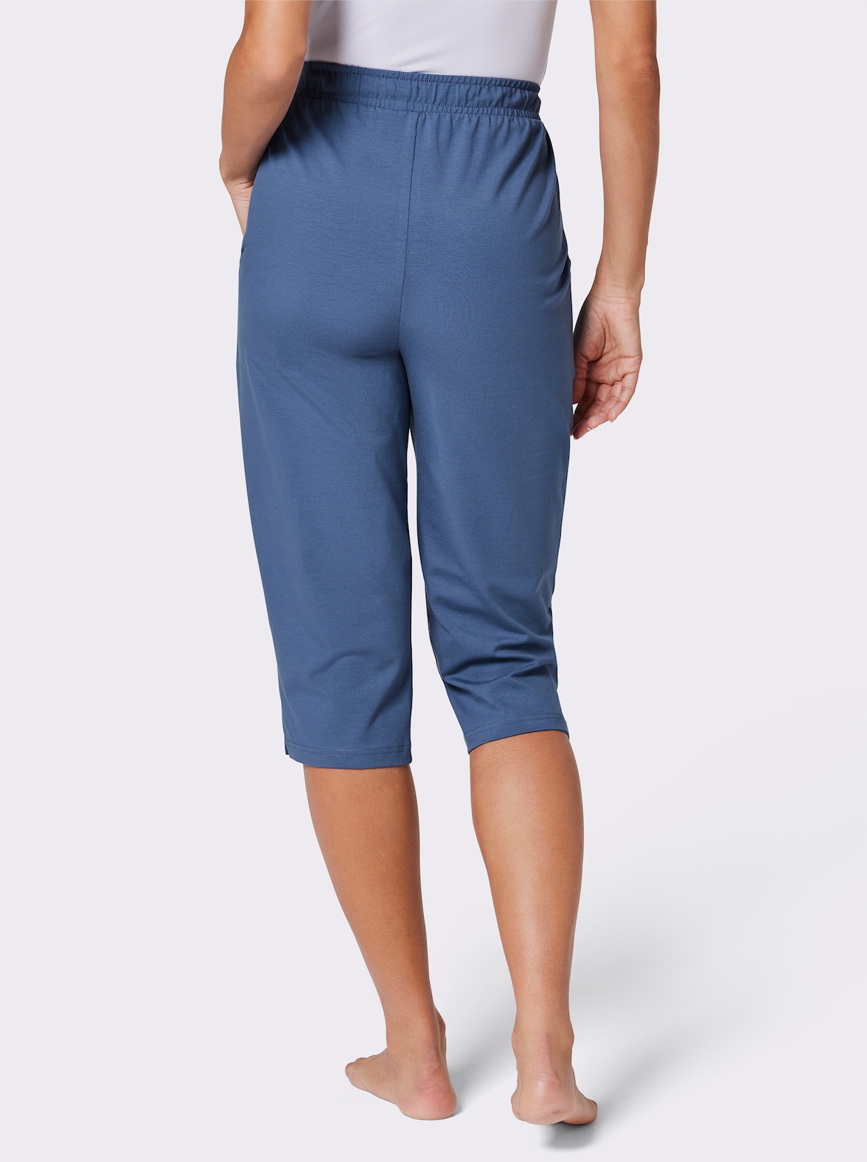 feel good Capri-legging - jeansblauw