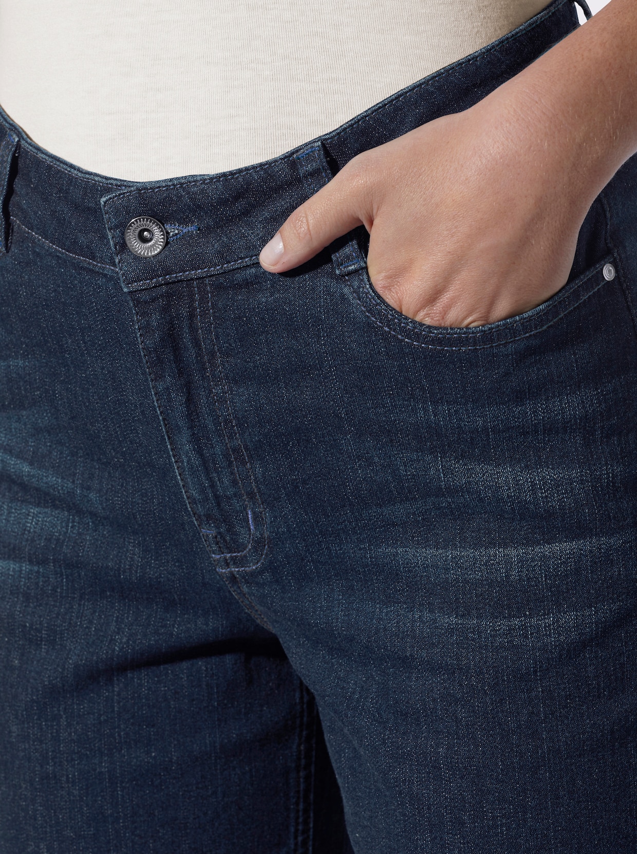 heine Jeansbermudas - dark blue