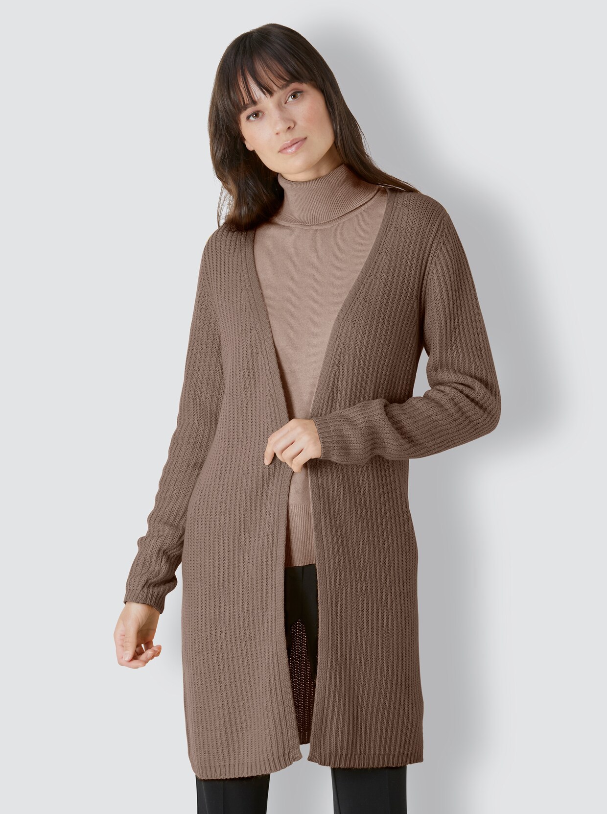 Creation L Premium Strickjacke - camel-meliert