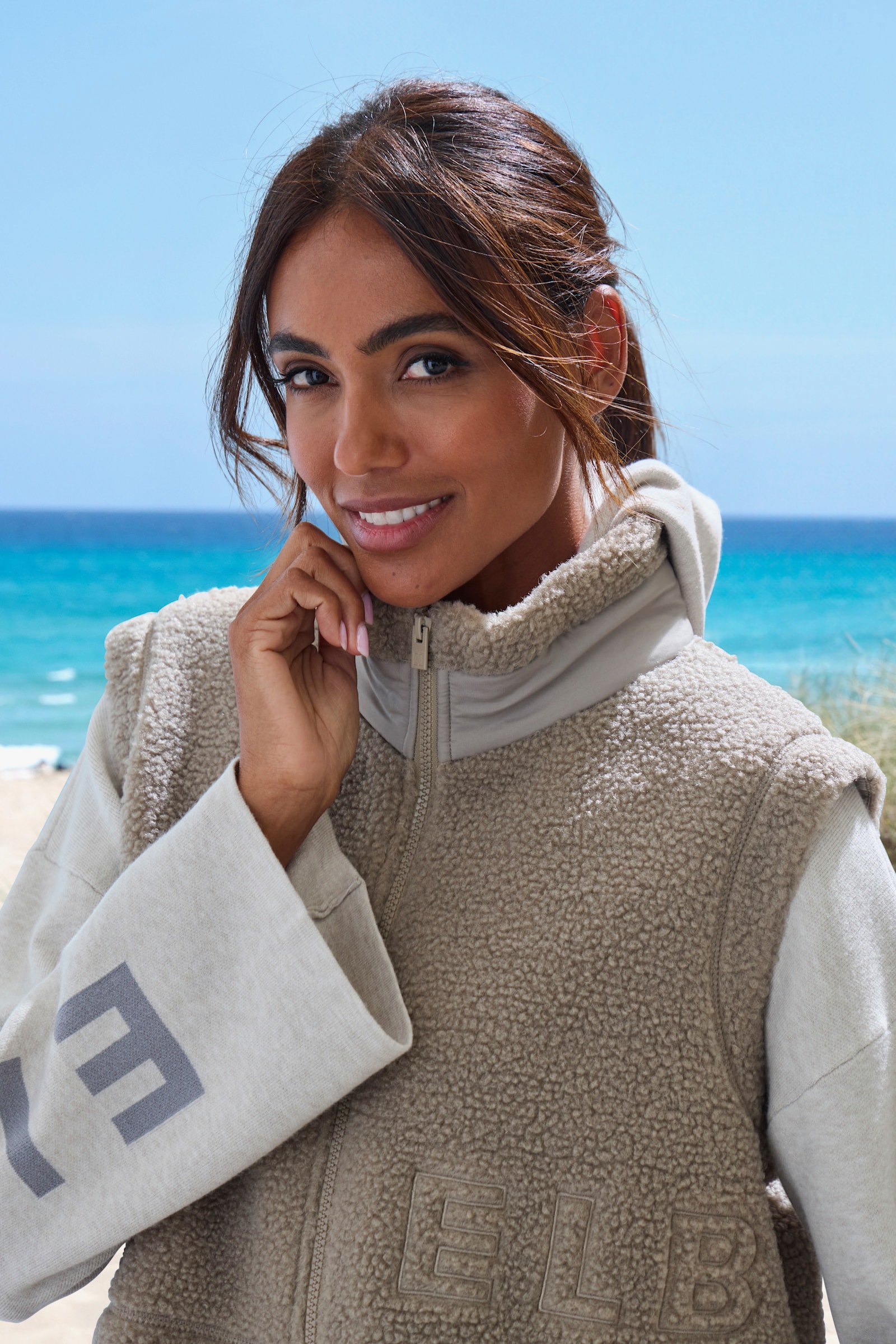 Elbsand Fleeceweste - taupe