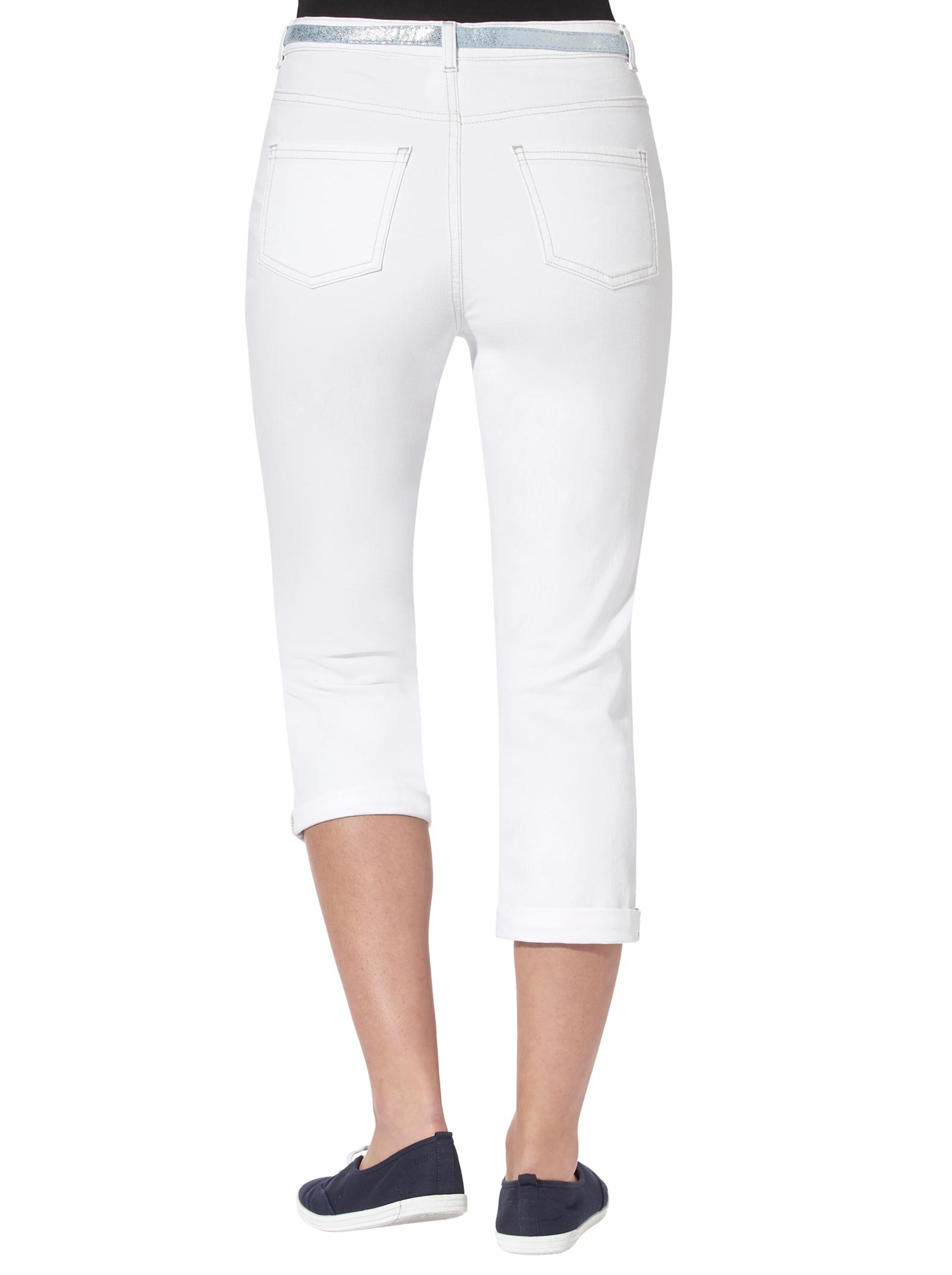 Capri-Jeans - weiß