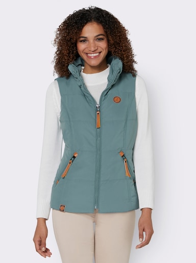 Steppweste in Microfaser-Qualität - jade