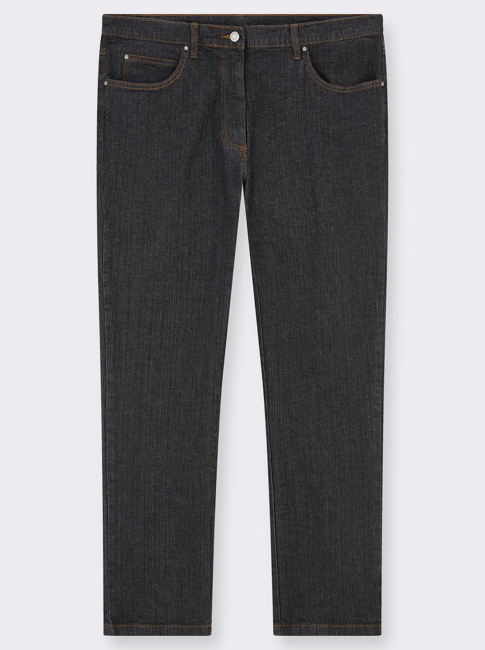 5-Pocket-Jeans mit Baumwoll-Stretch - black-denim