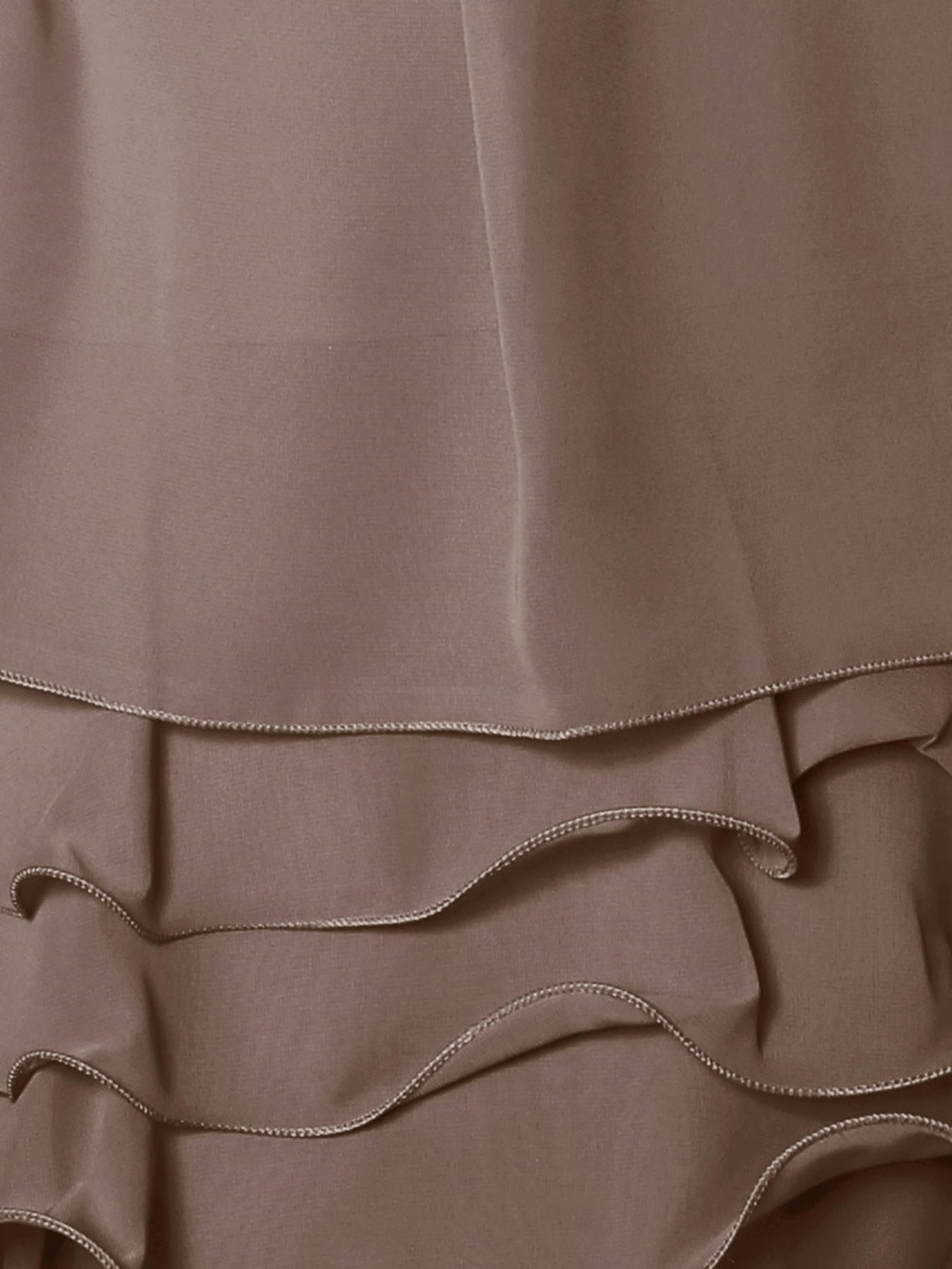 heine Robe de cocktail avec volants à l'ourlet - taupe