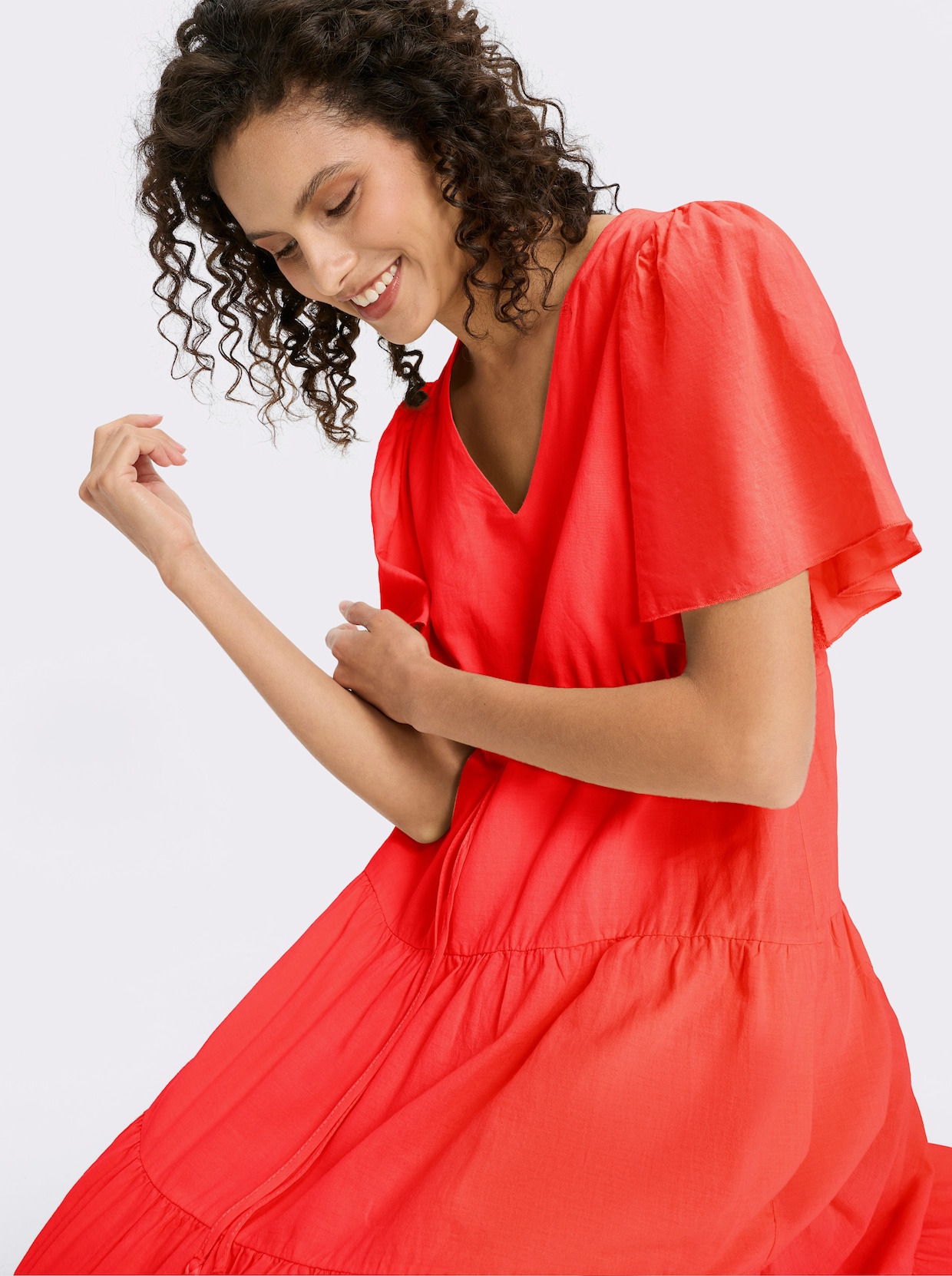 heine Baumwollkleid - hummer