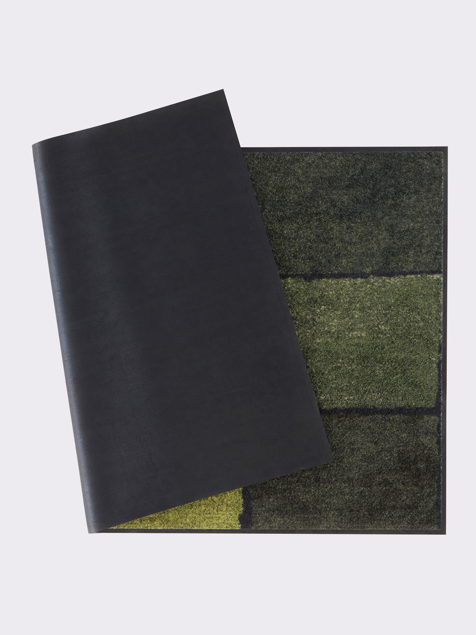 Salonloewe Fußmatte - grün-gemustert