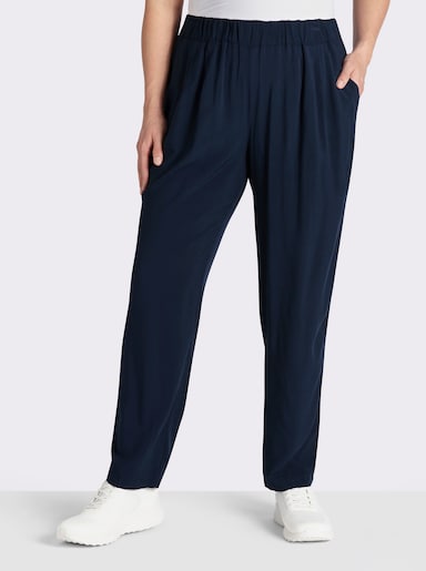 Schlupfhose mit Rundum-Dehnbund - marine
