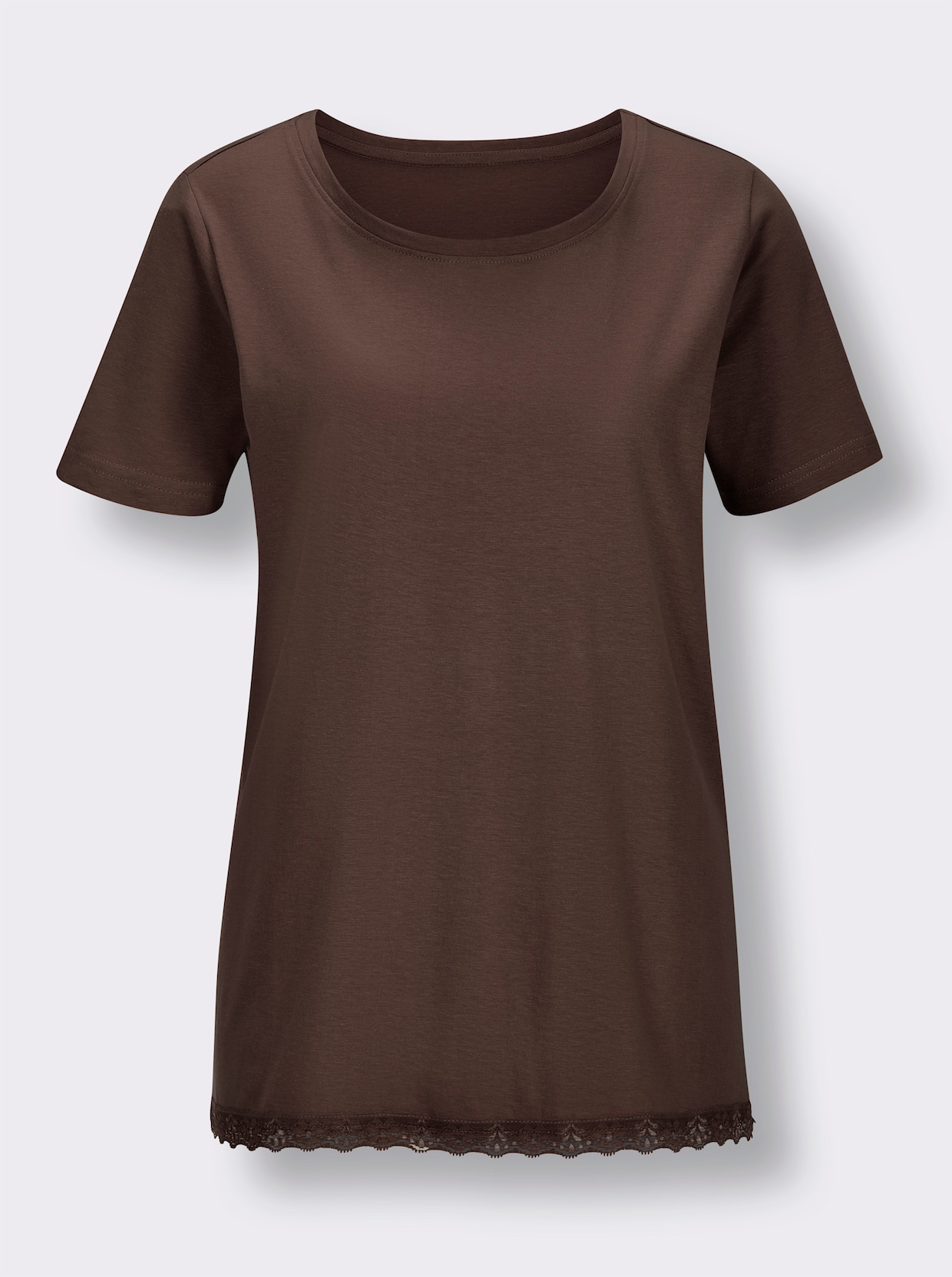 wäschepur Schlafanzug-Shirt - schoko