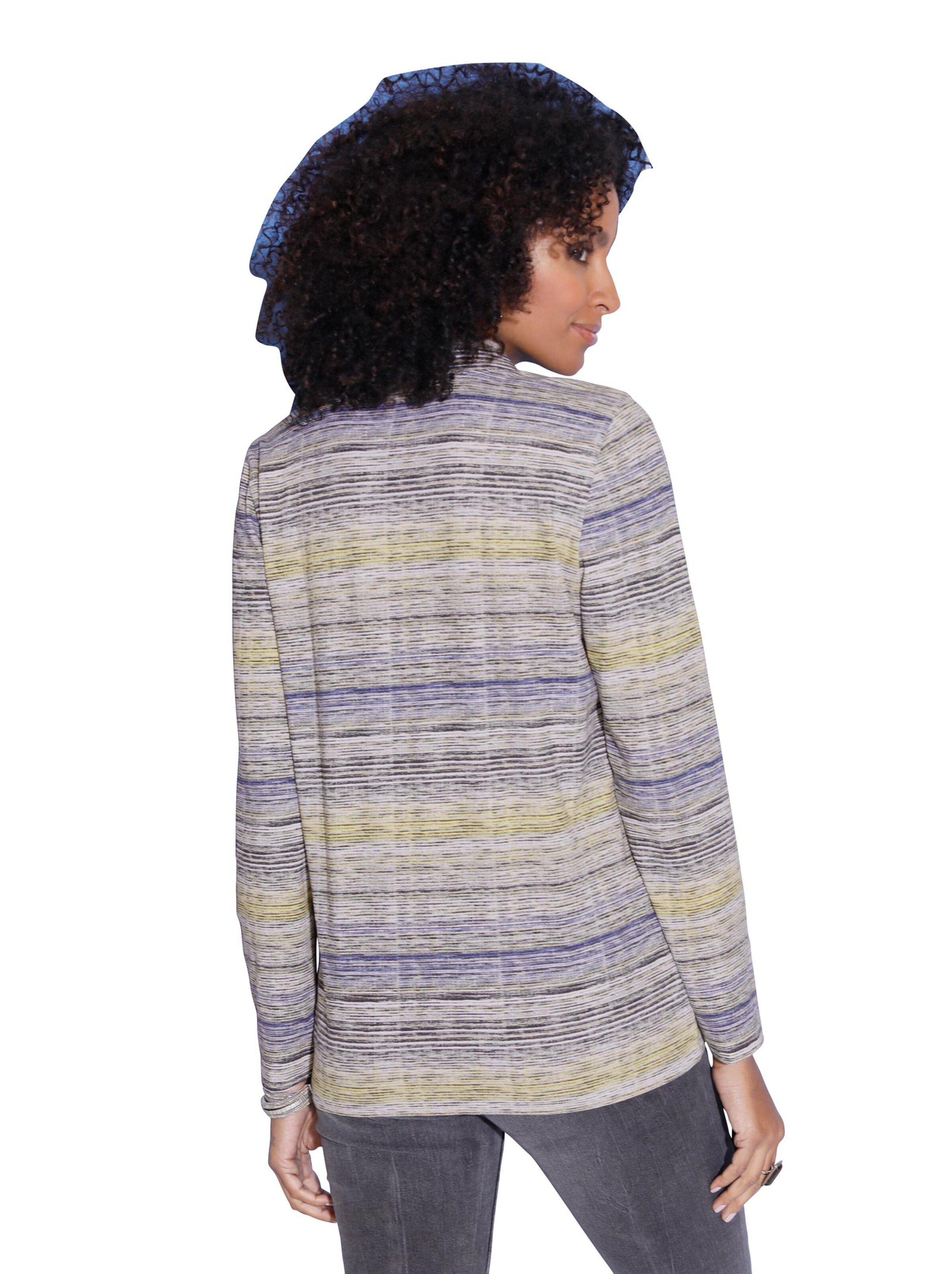 Shirt - grau-geringelt