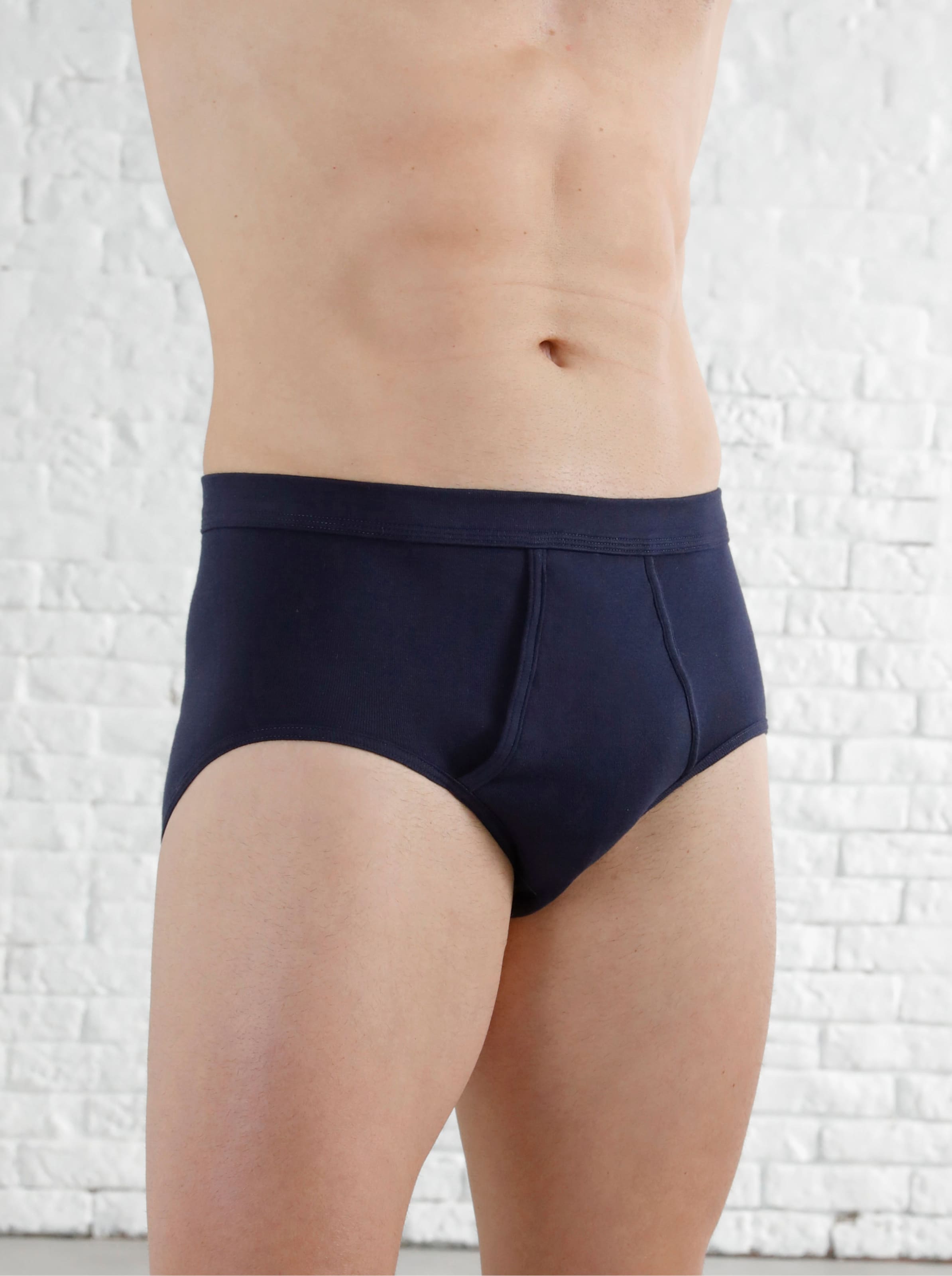 conta Herren Slip mit Eingriff Marine geringelt 1-er Pack