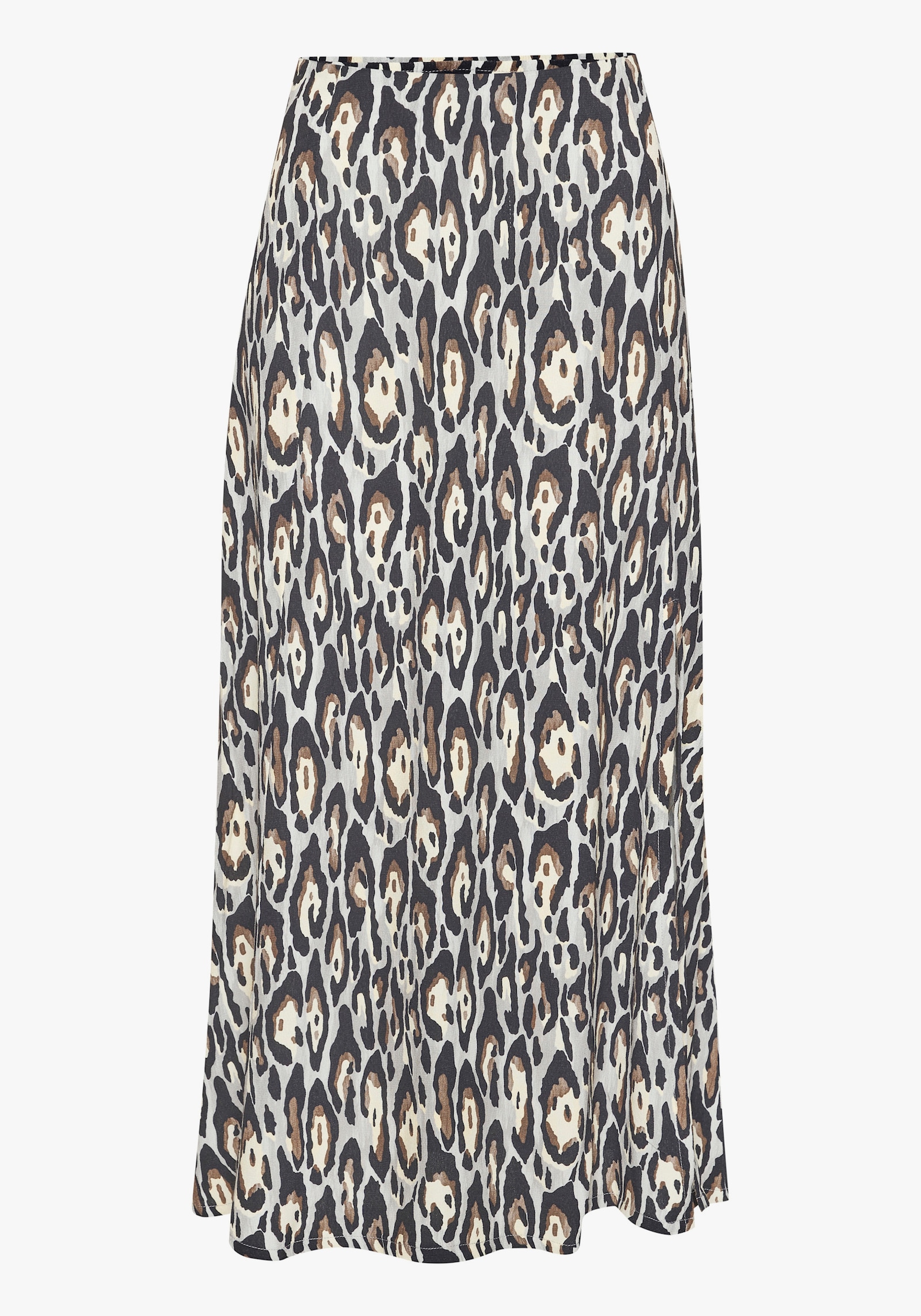 LASCANA Midirock - schwarz-grau-gelb bedruckt