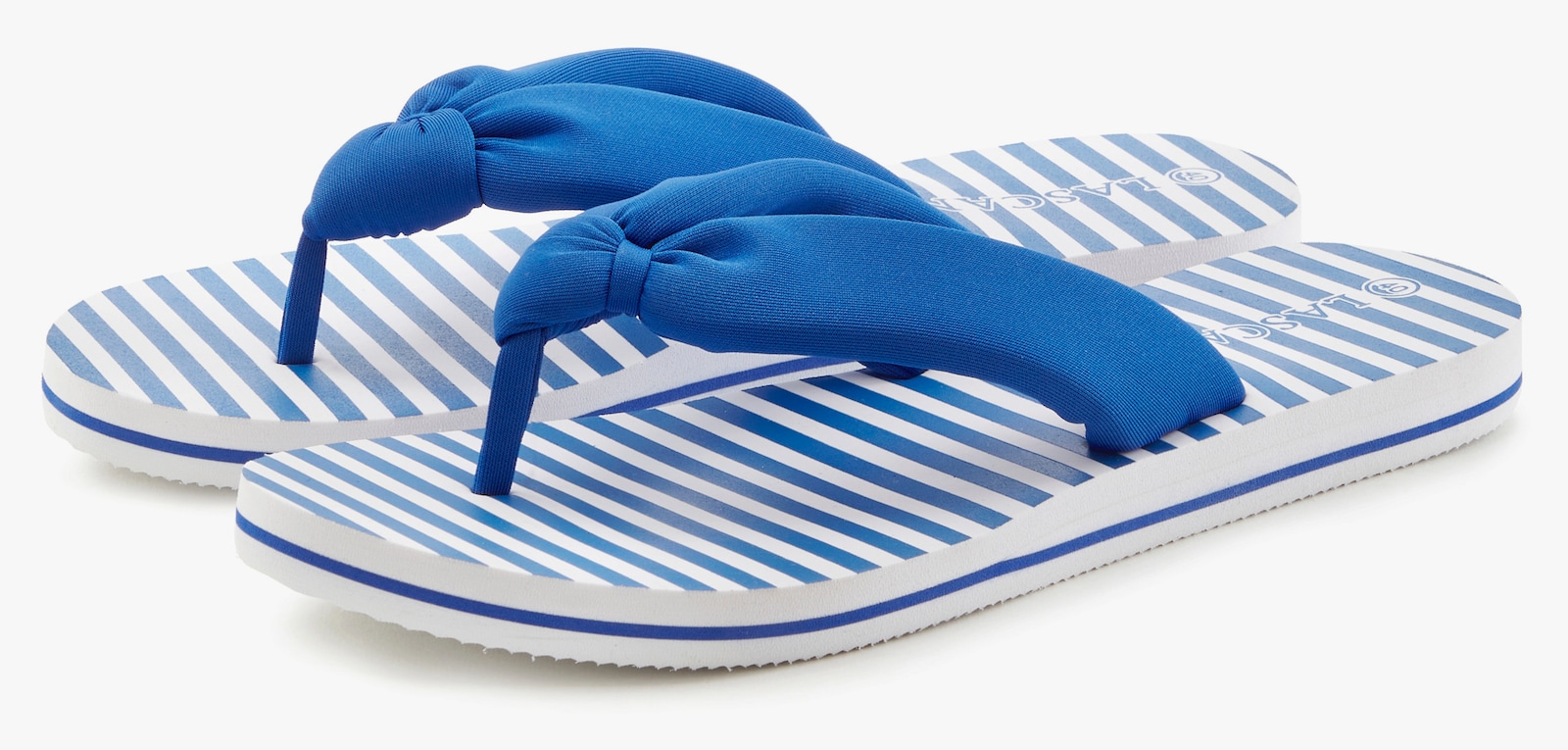 LASCANA Badezehentrenner - blau/weiß