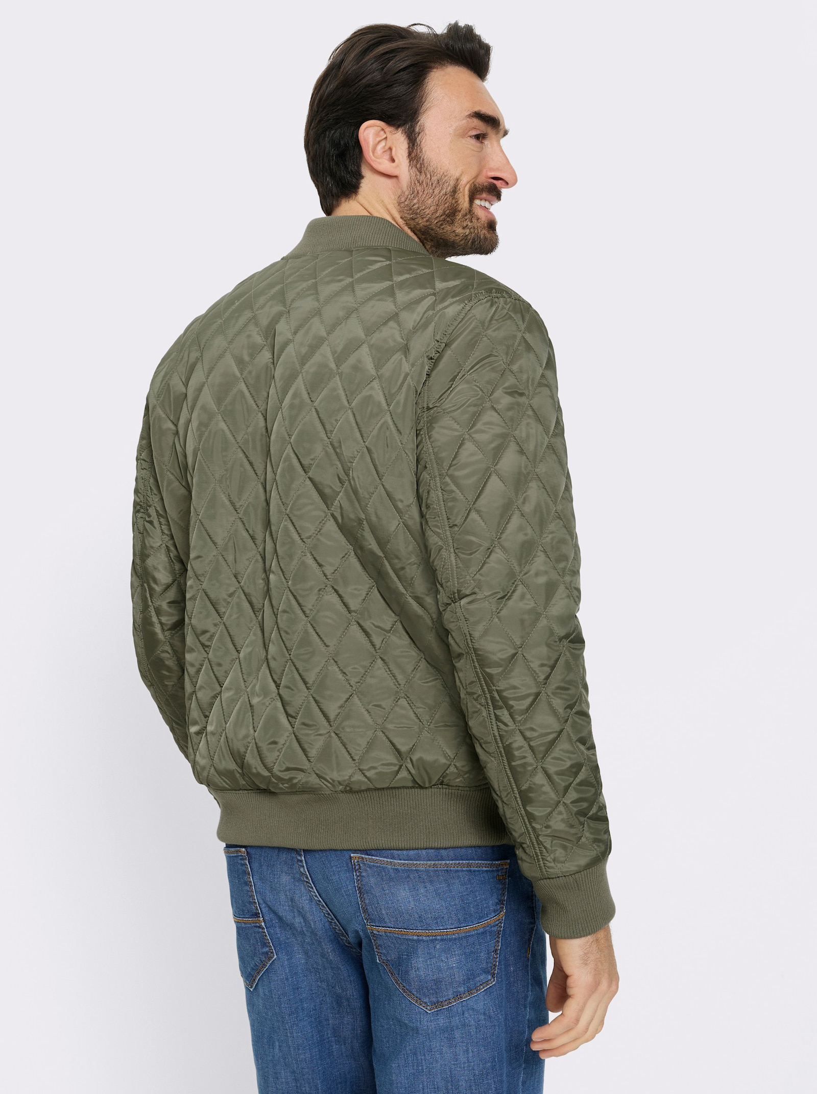 Marco Donati Steppjacke mit Rautensteppung - khaki
