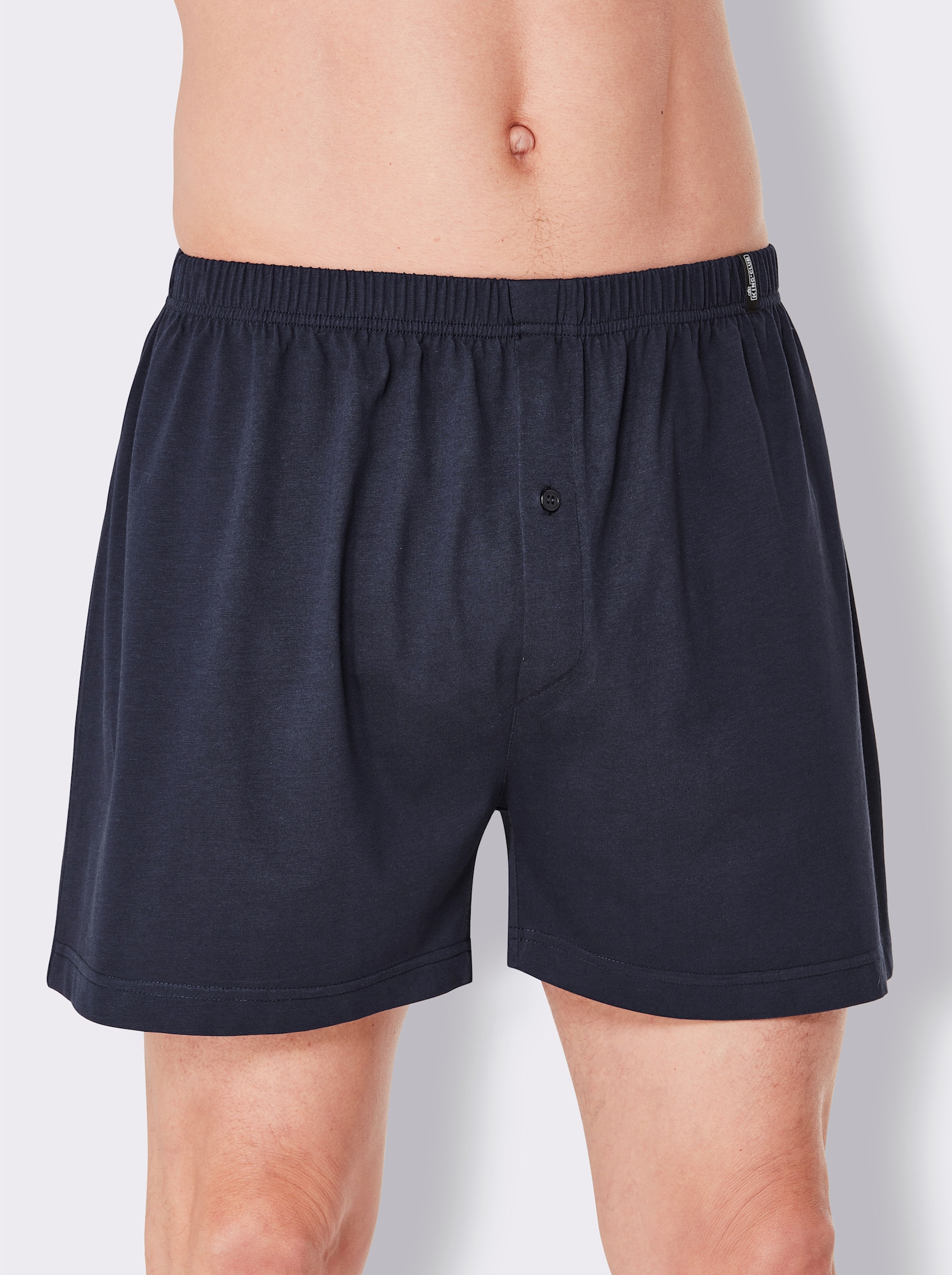 KINGsCLUB Boxershorts - marine-gestreift + marine + marine-kariert