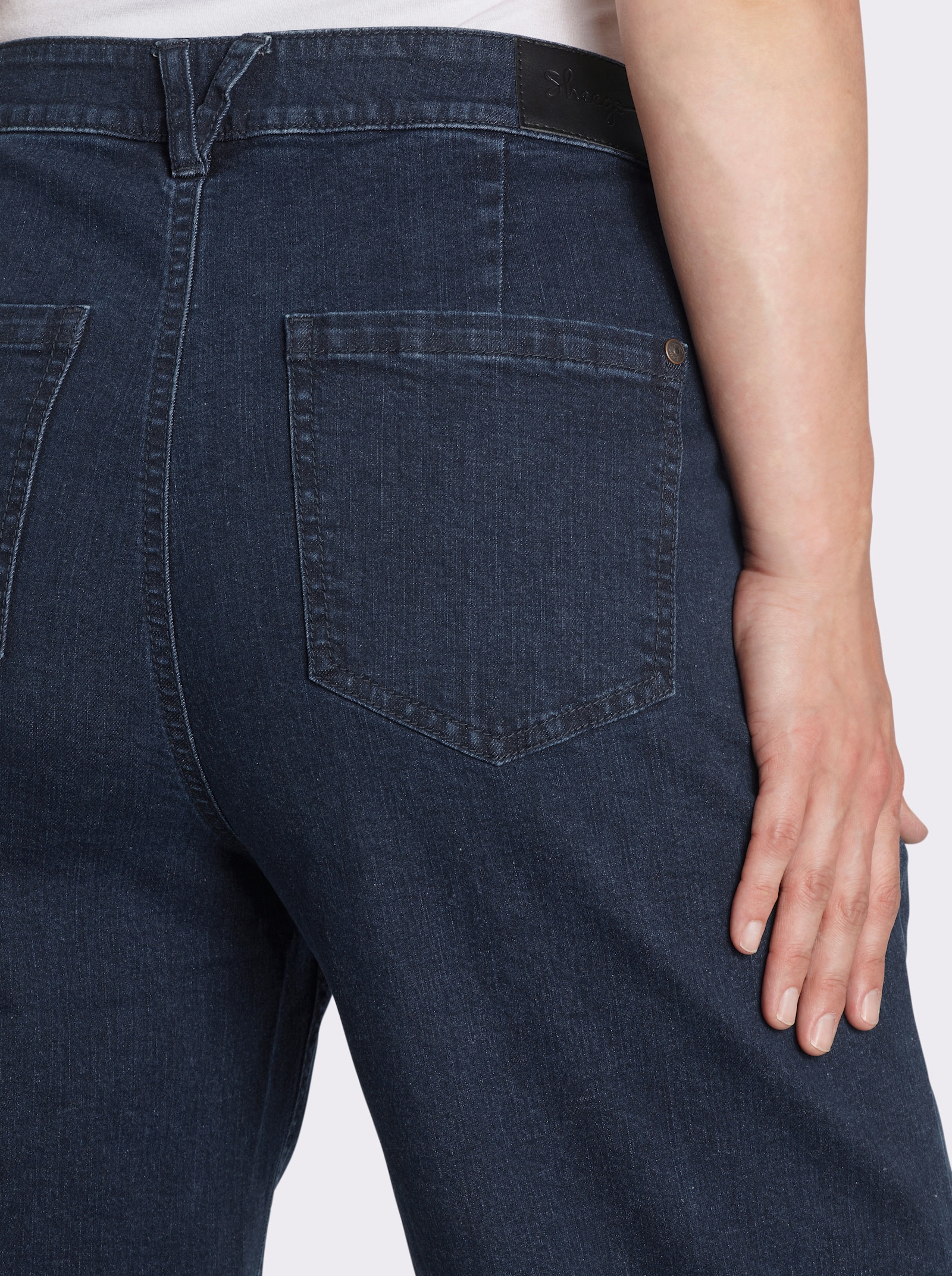 sheego Jeans in weiter Form - dark blue