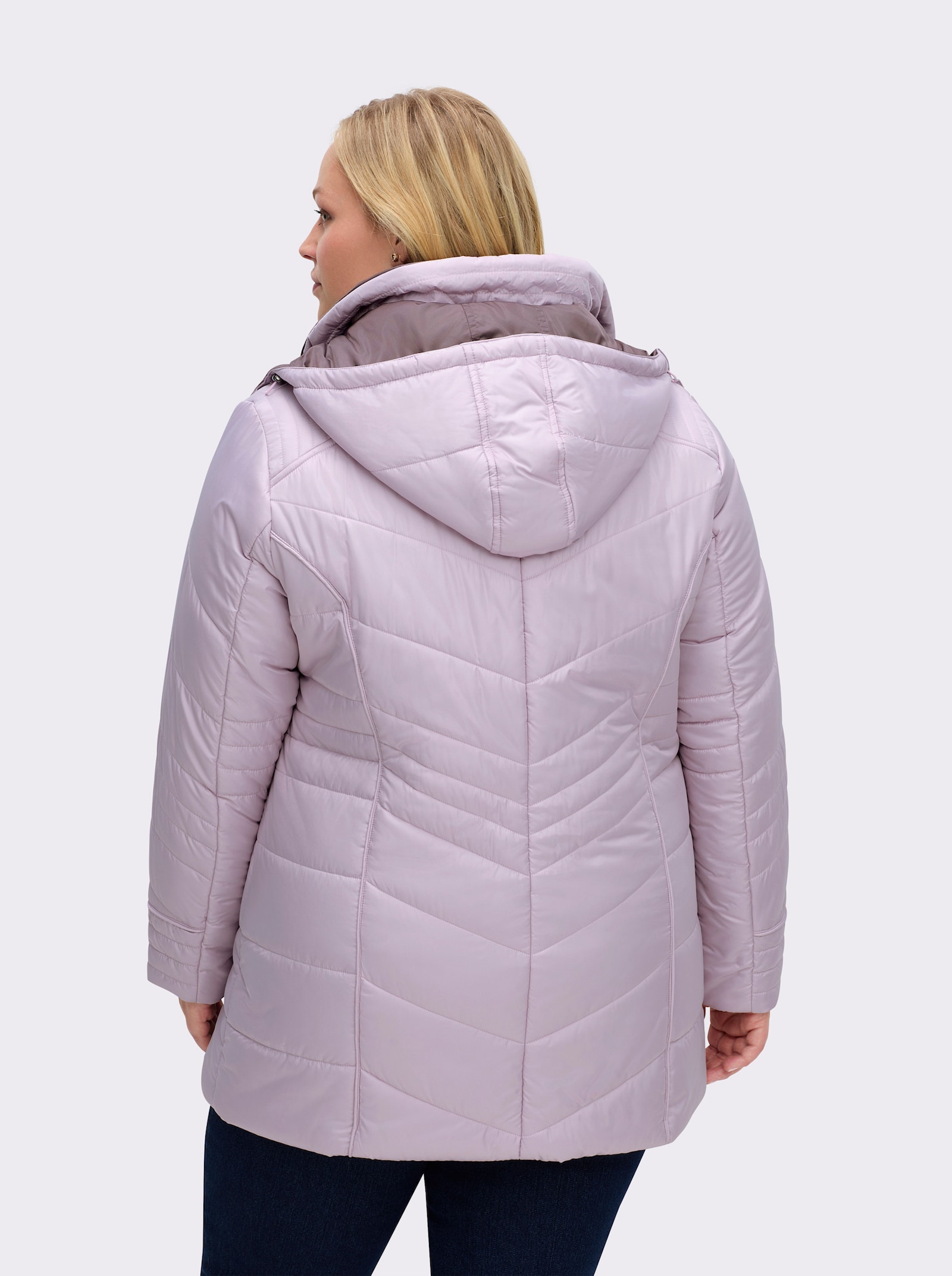 Steppjacke in Microfaser-Qualität, pflegeleicht - altrosé