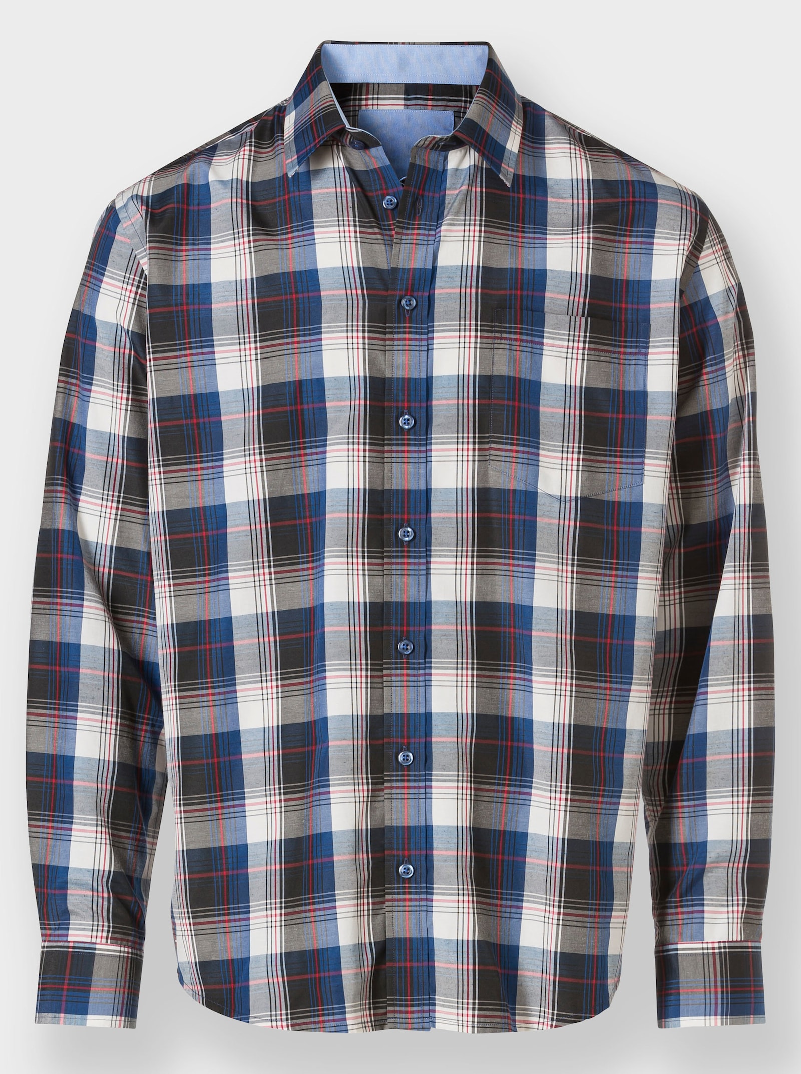 Catamaran Långärmad skjorta - antracit, rutig