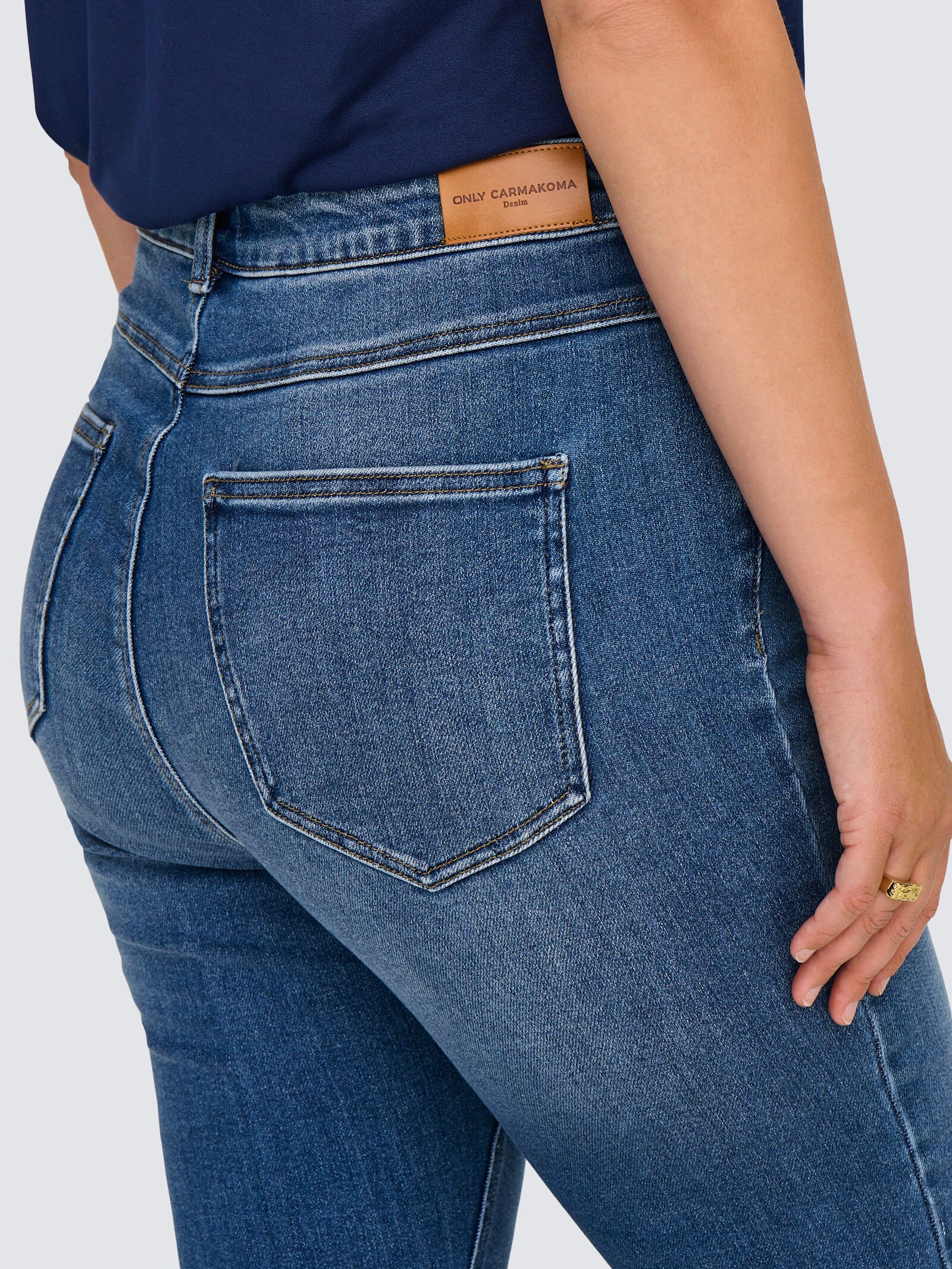 ONLY CARMAKOMA Skinny-fit-Jeans - medium blue denim