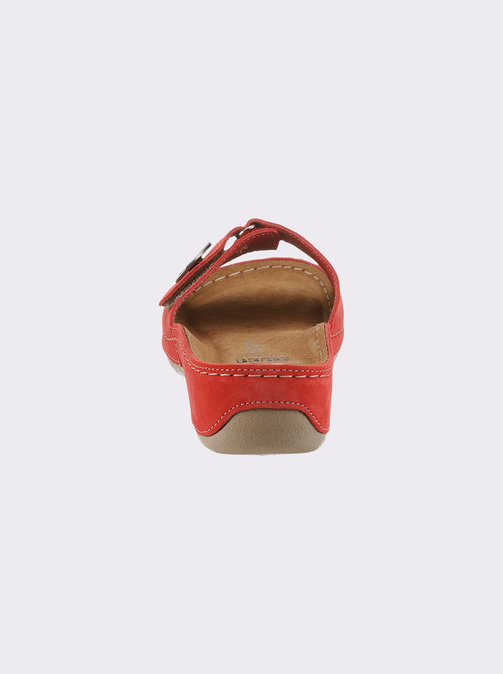 Mubb Pantolette mit Memory-Fußbett, Weite H - kirsche