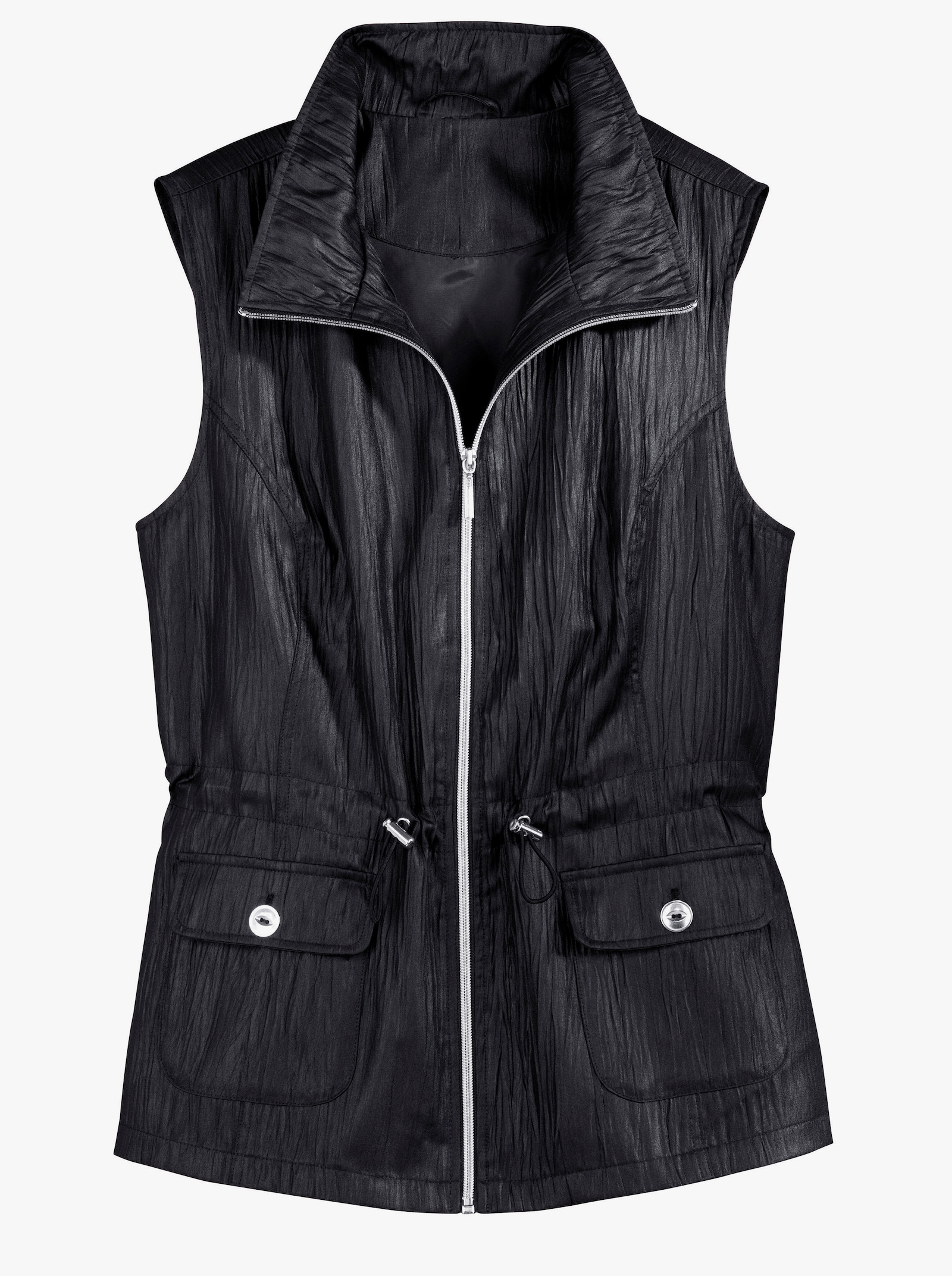 Longweste in Crash-Qualität - schwarz