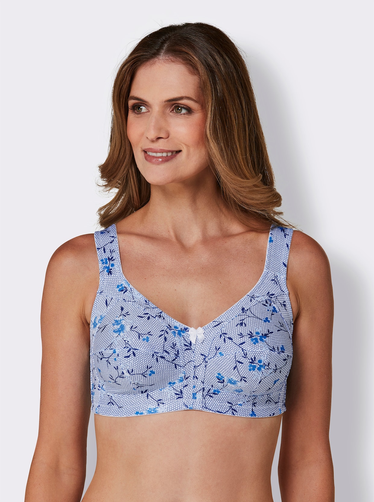 Susa Soutien-gorge - blanc-bleu imprimé