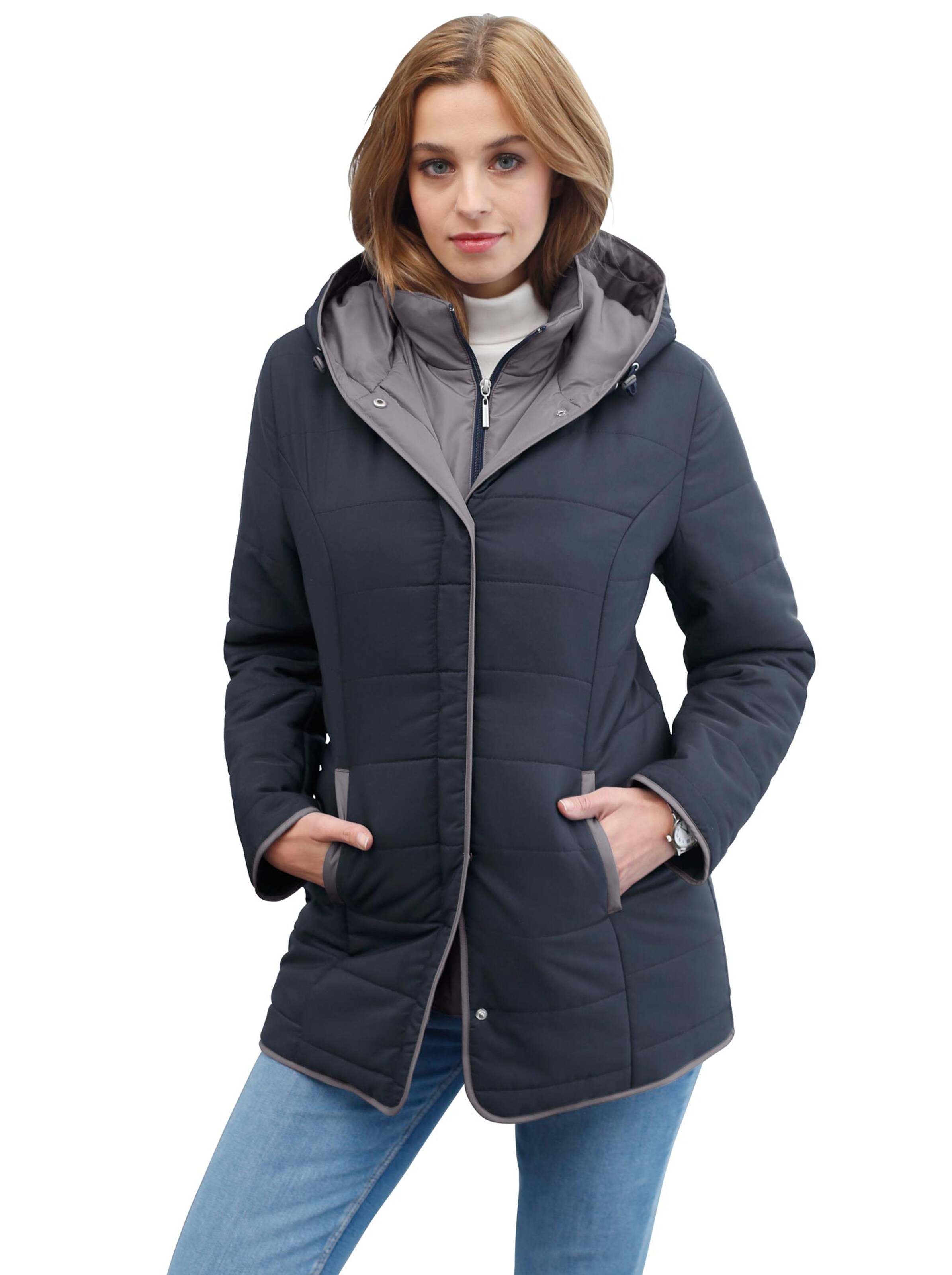 Jacke - marine-grau
