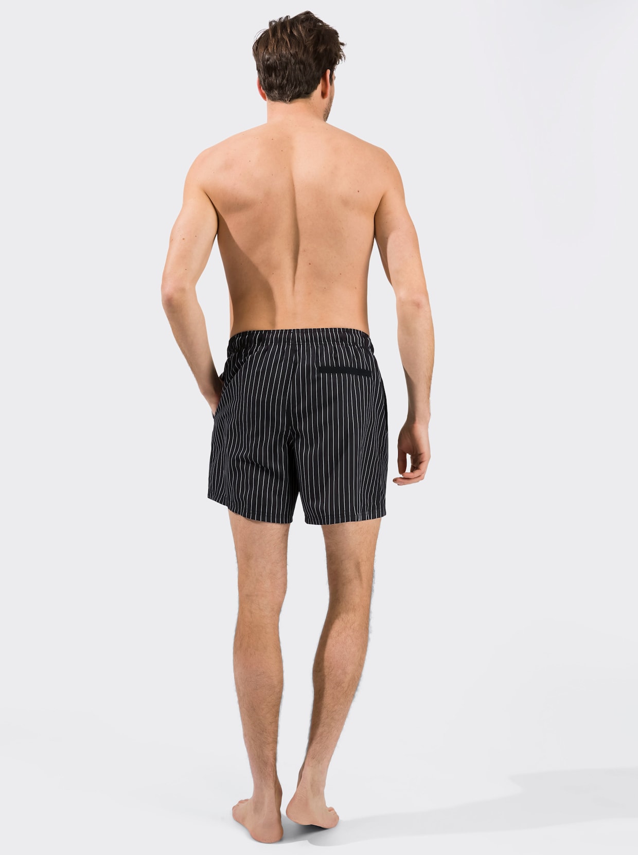 feel good Badeshorts - schwarz-gestreift