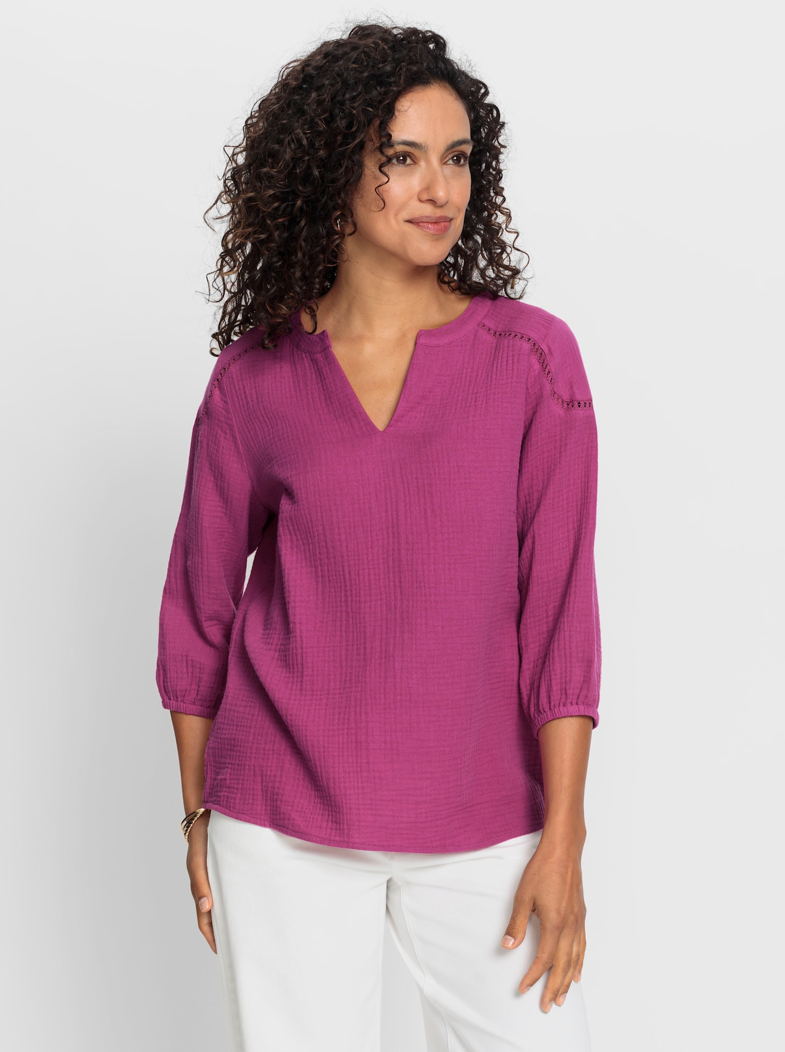 Baumwollbluse in Musselin-Qualität - erika