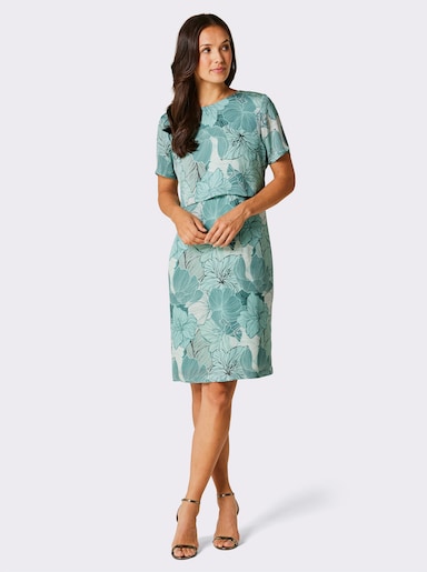 CREATION L PREMIUM Druckkleid in Seiden-Qualität - kalkmint-bedruckt