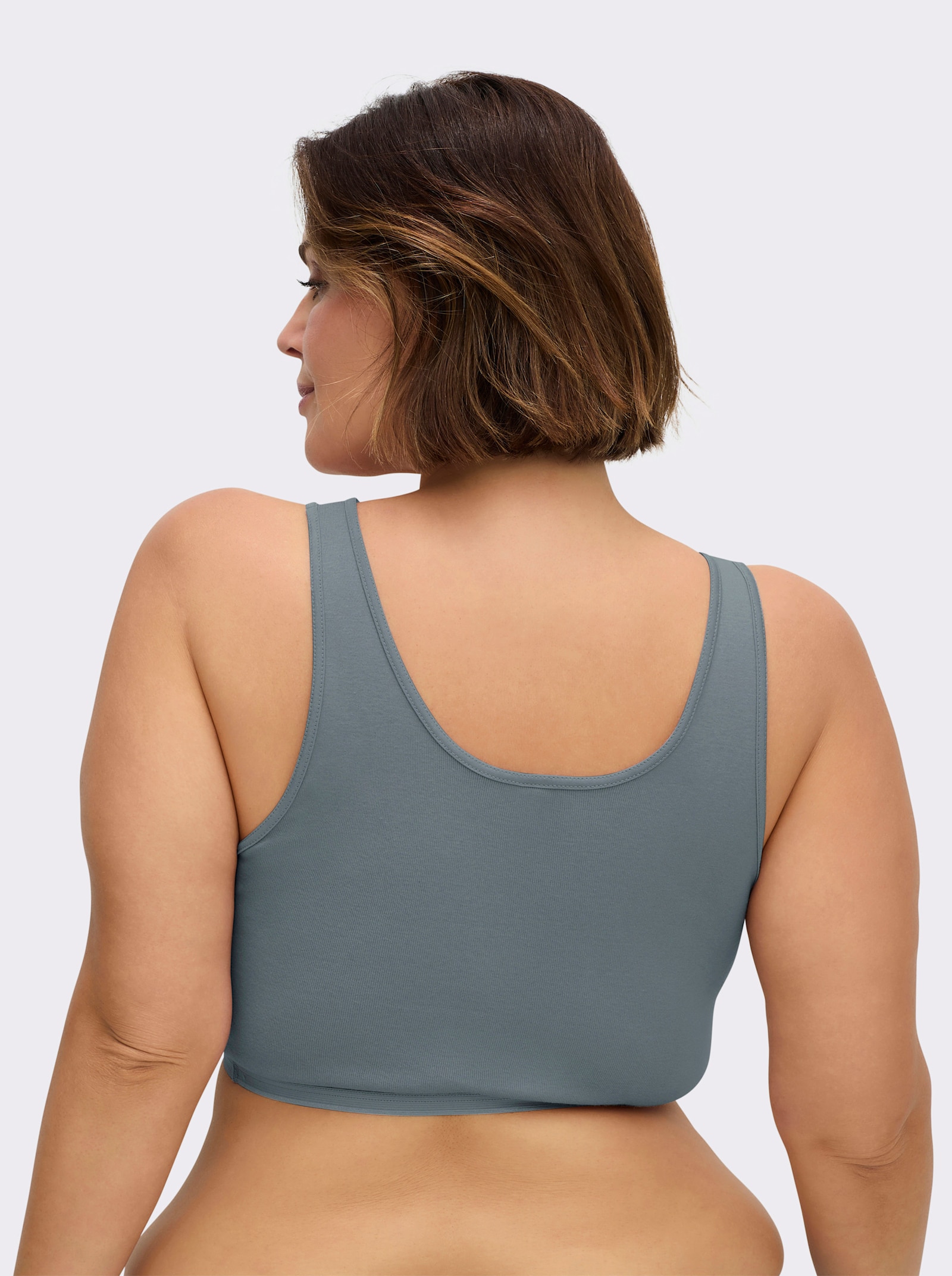 Speidel Bustier ohne Seitennähte - rosenholz + weiß + jade