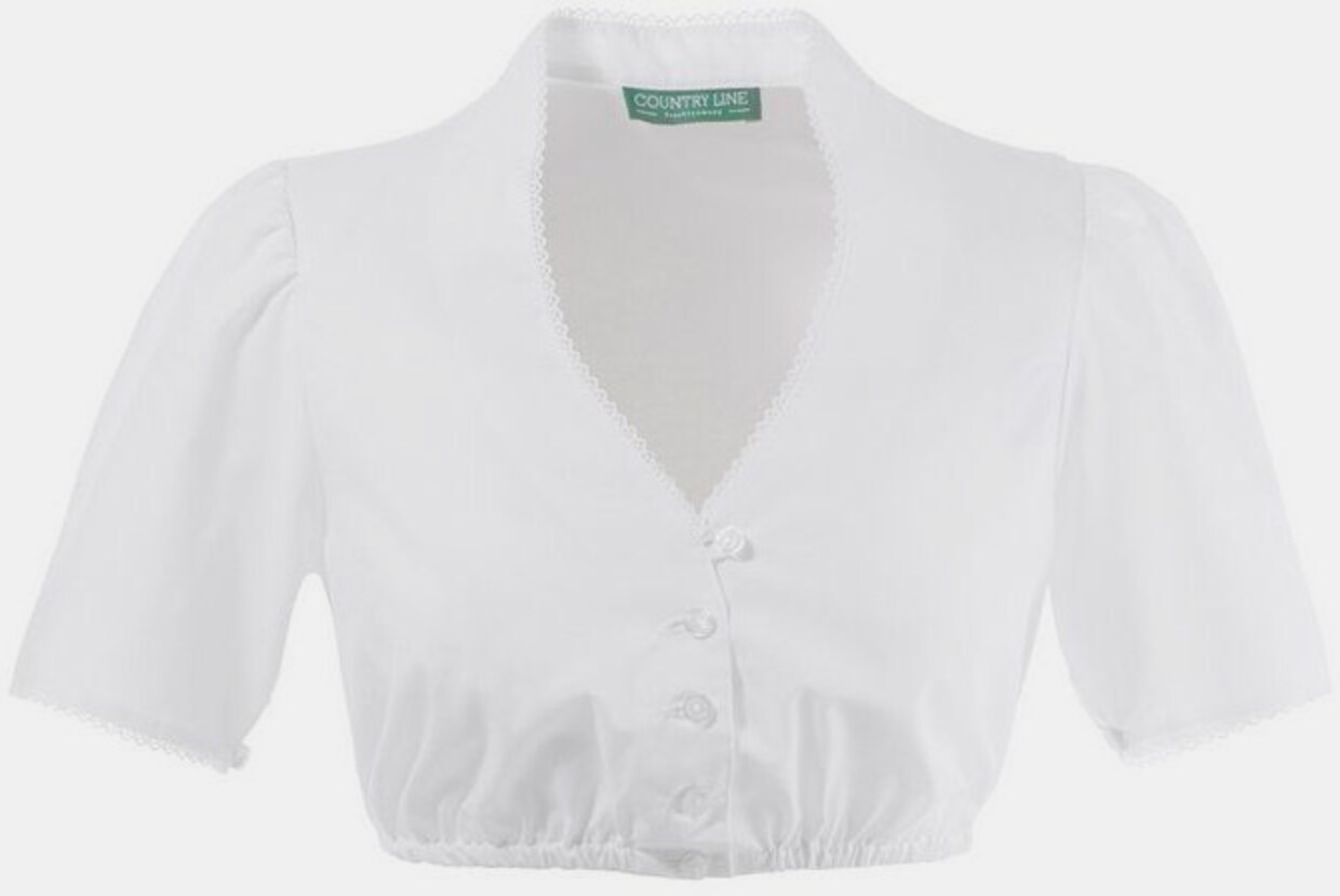Country Line Dirndlbluse - weiss