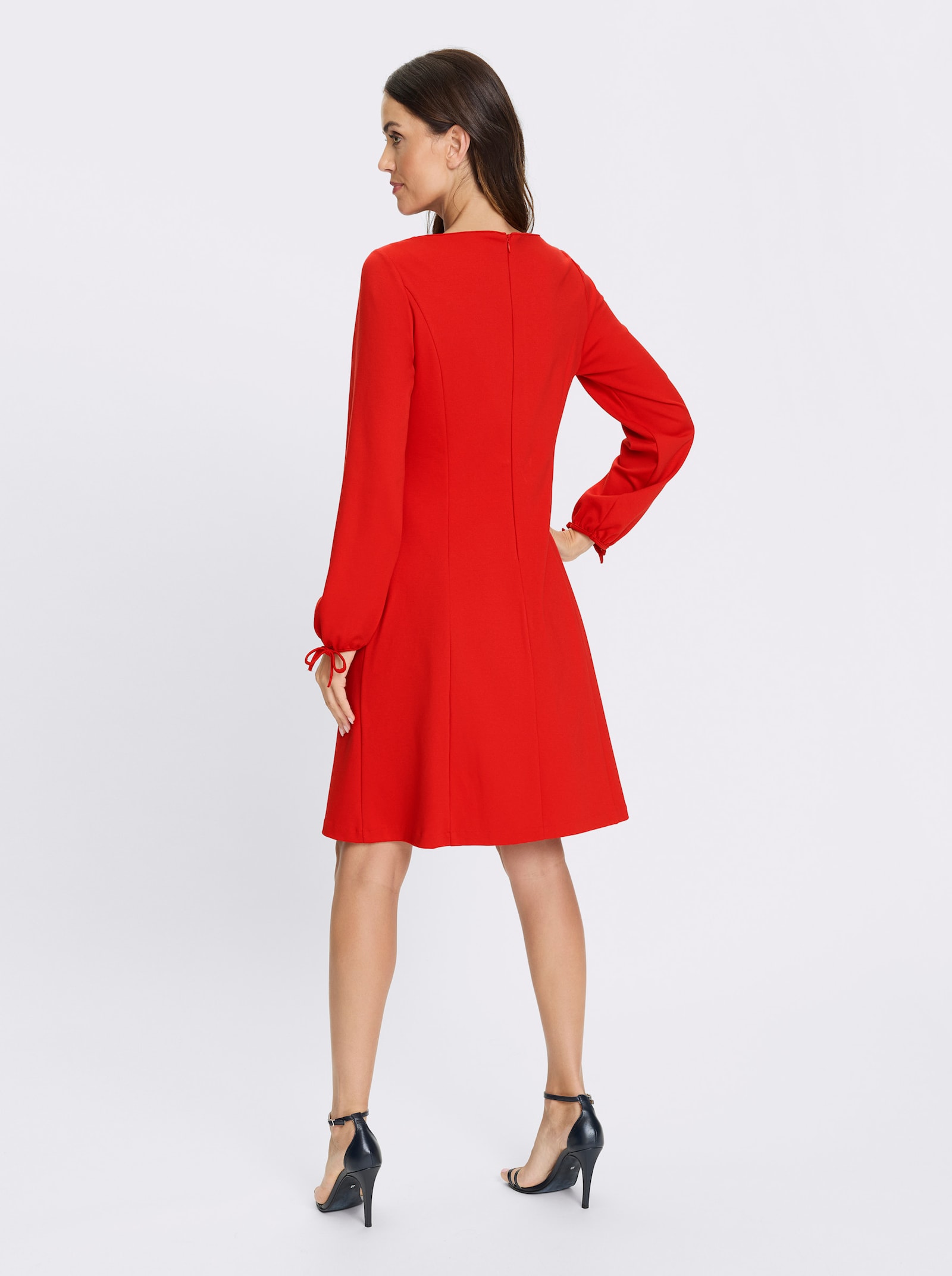 heine Jerseykleid mit Ballonärmeln - erdbeere