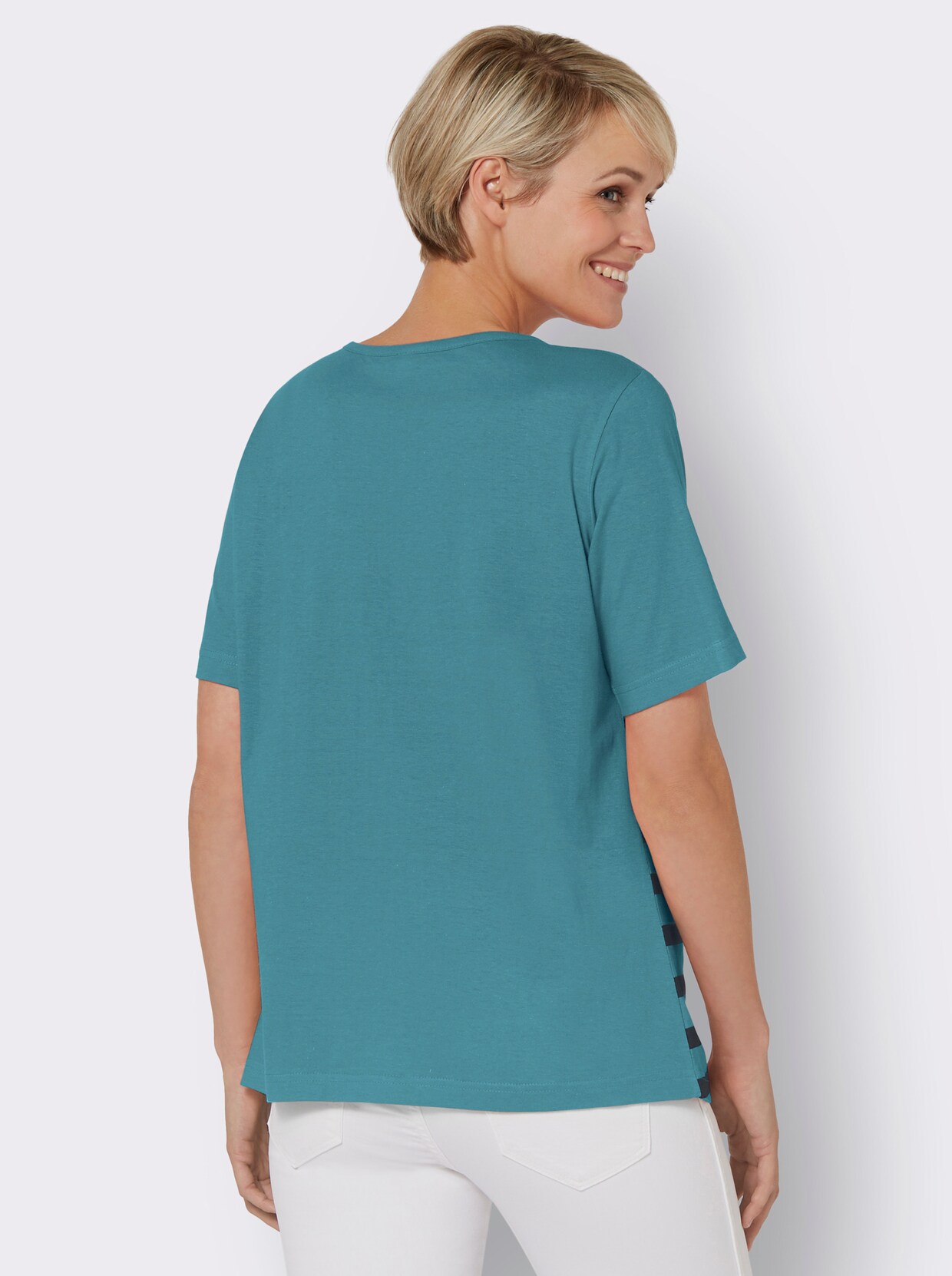 T-shirt - oceaan gestreept