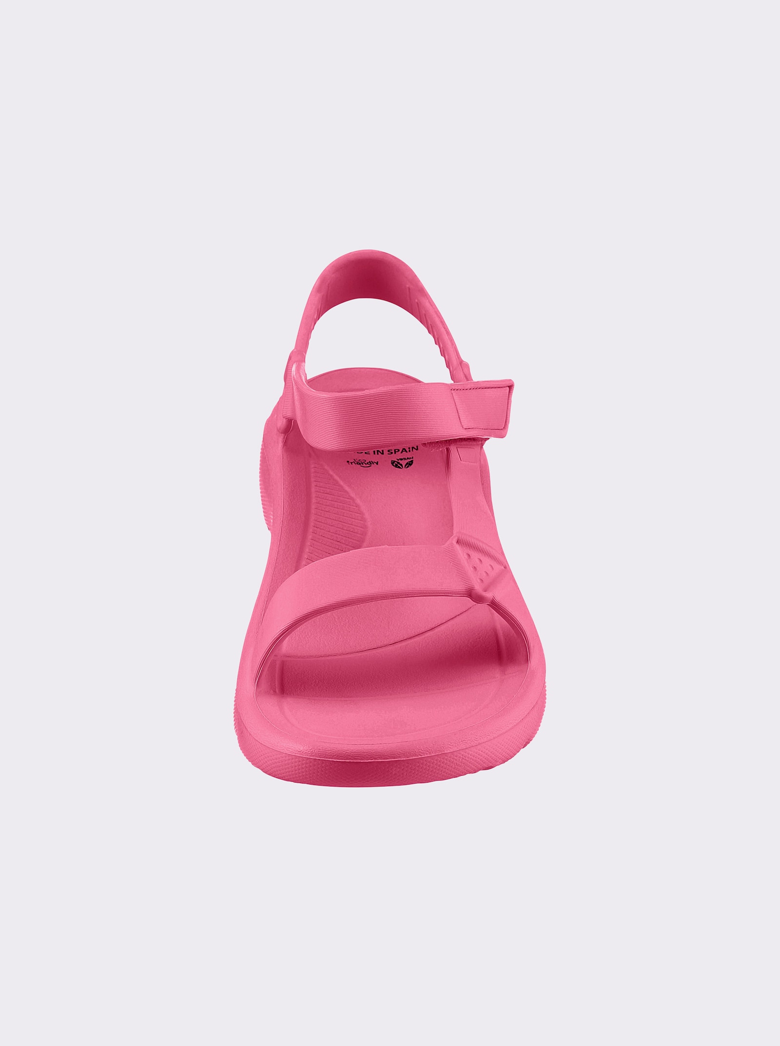 Badesandale mit Klettverschluss - pink