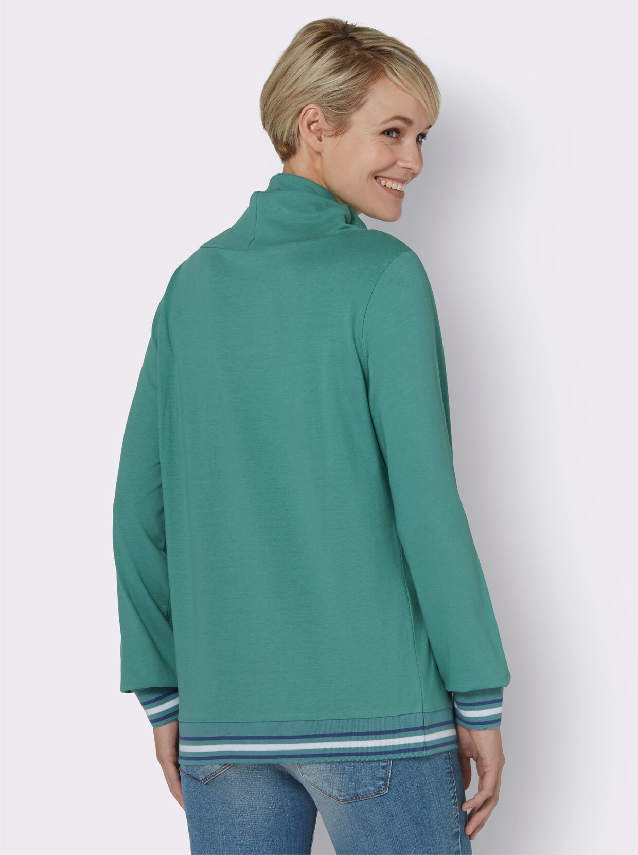 Langarmshirt - salbei