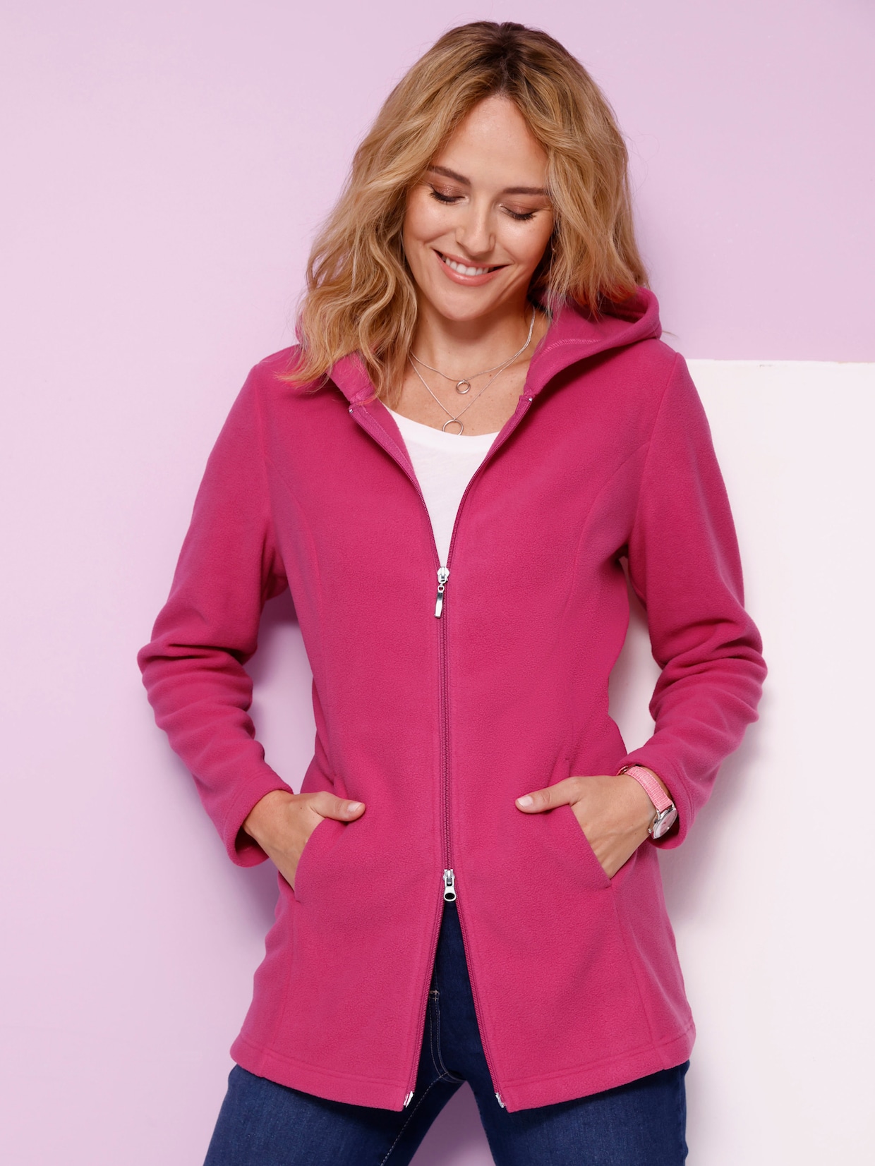 Fleecejacke - fuchsia