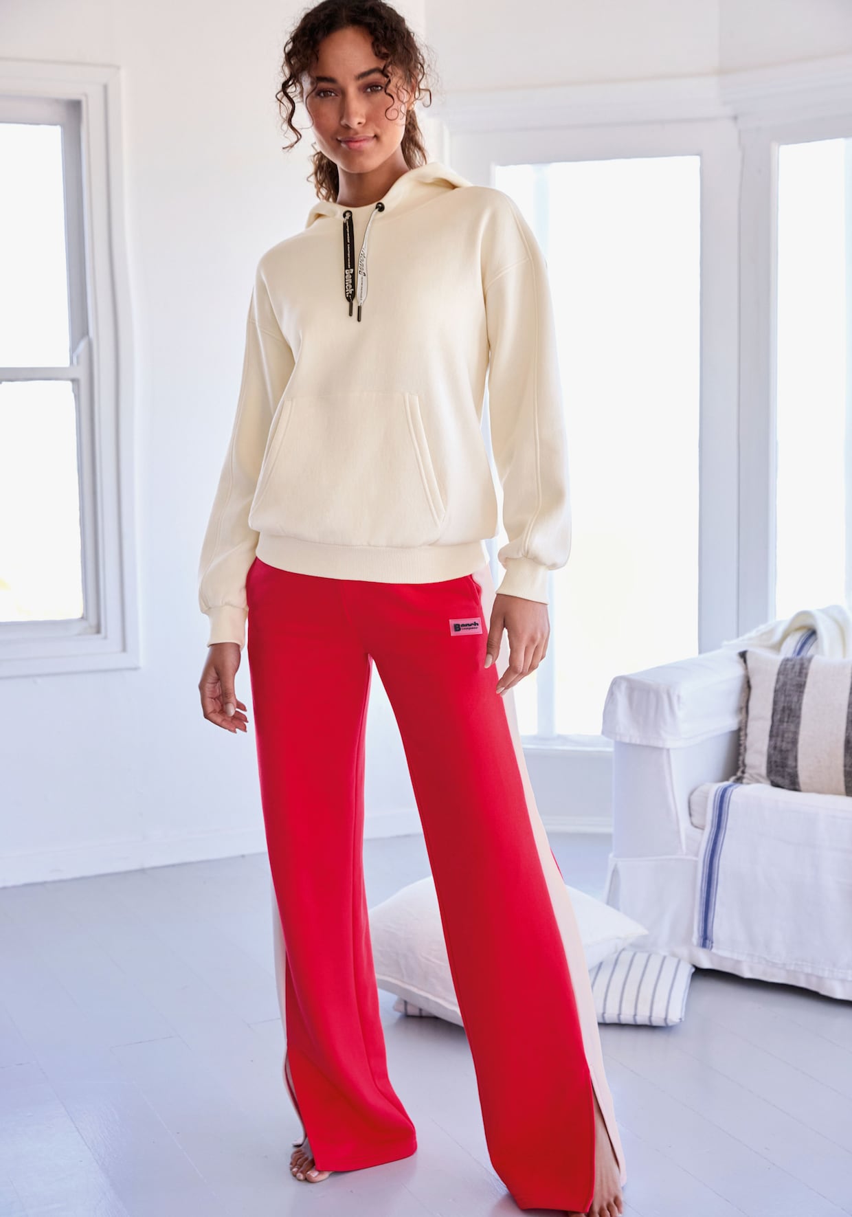 Bench. Loungewear Loungehose - rot
