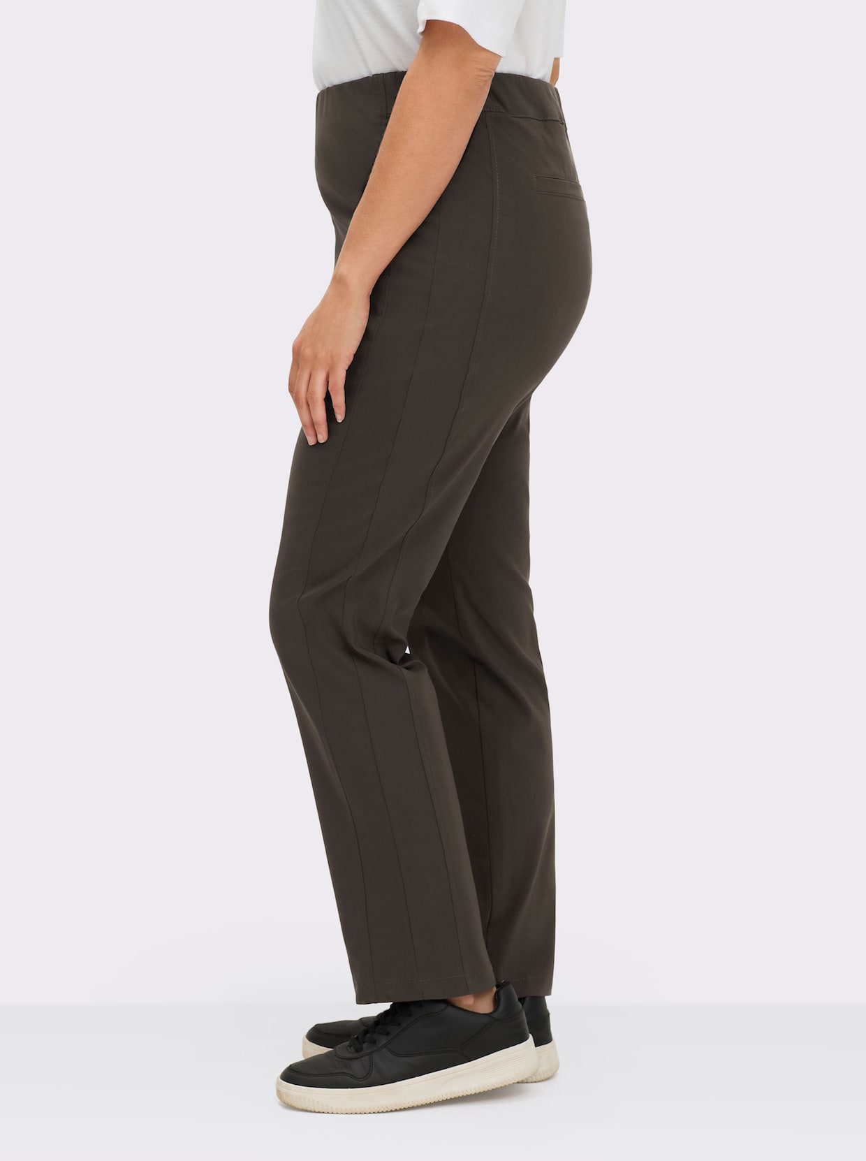 Stehmann Comfort line Hose mit Dehnbund, Viskose-Qualität - braun