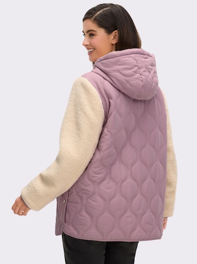 sheego jack met capuchon - mauve