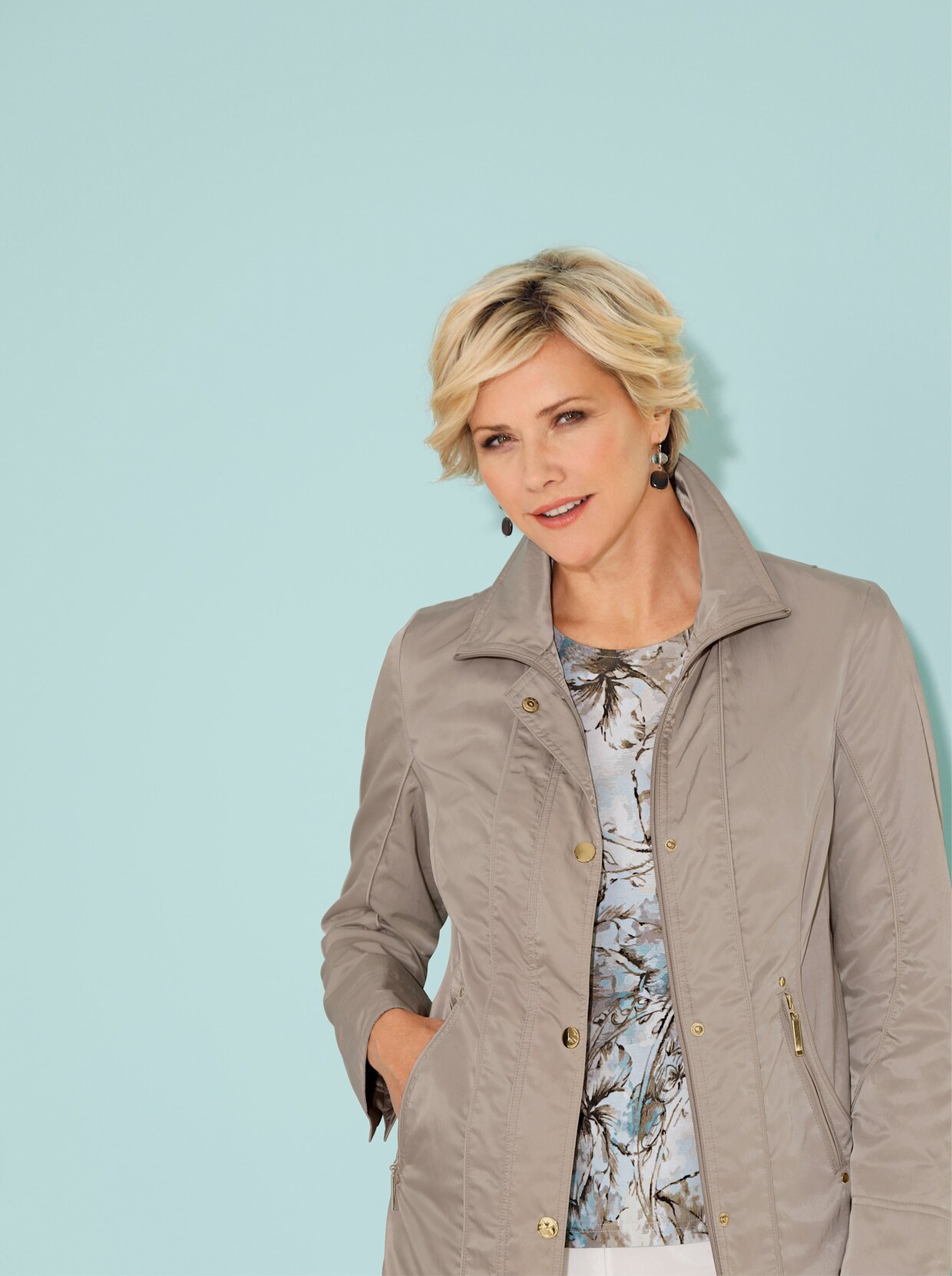 Microfaserjacke - sesam