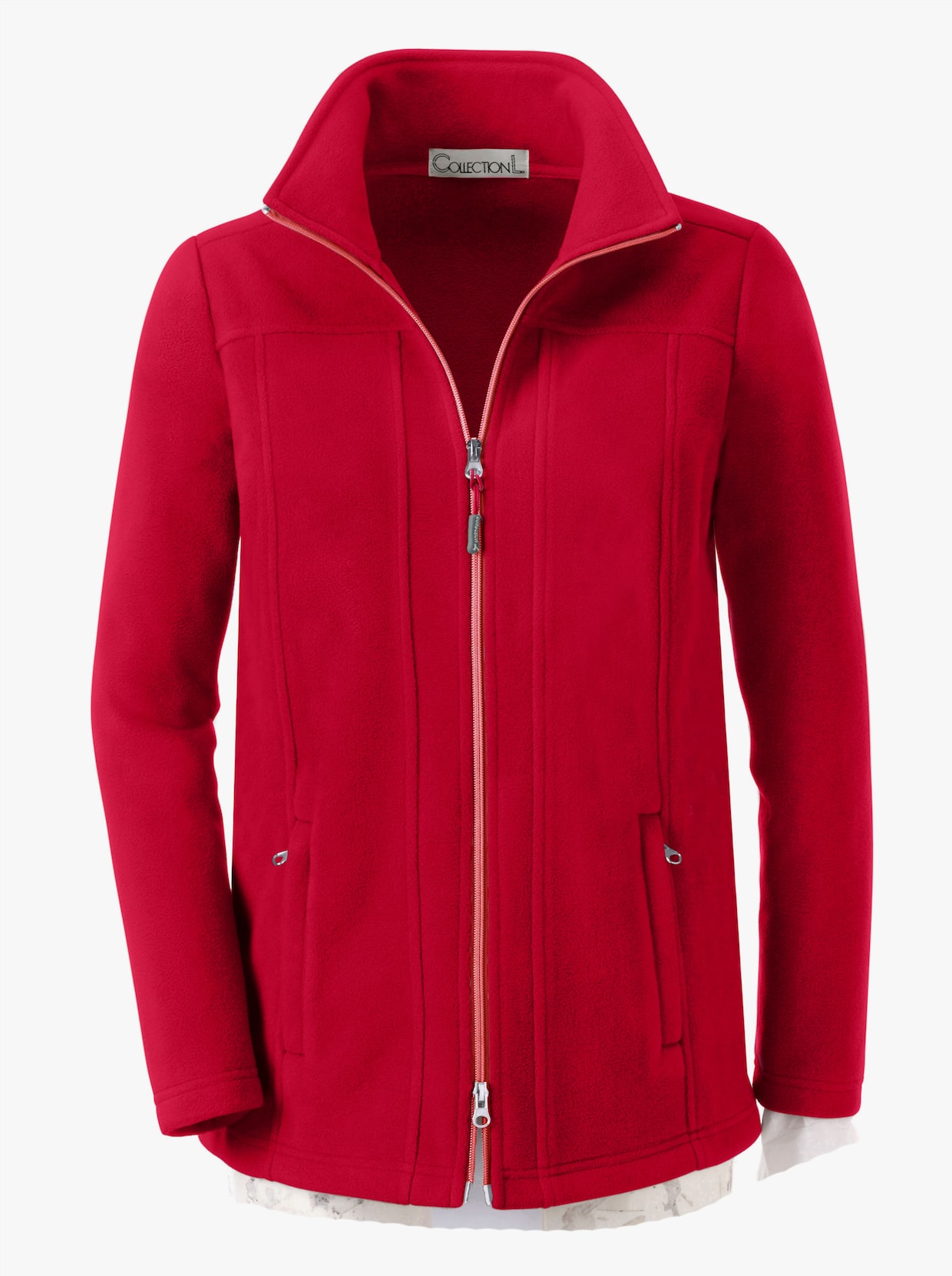 Fleece-Jacke - rot