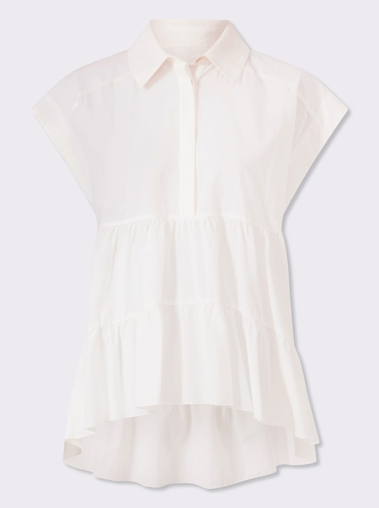heine Baumwollbluse - weiss