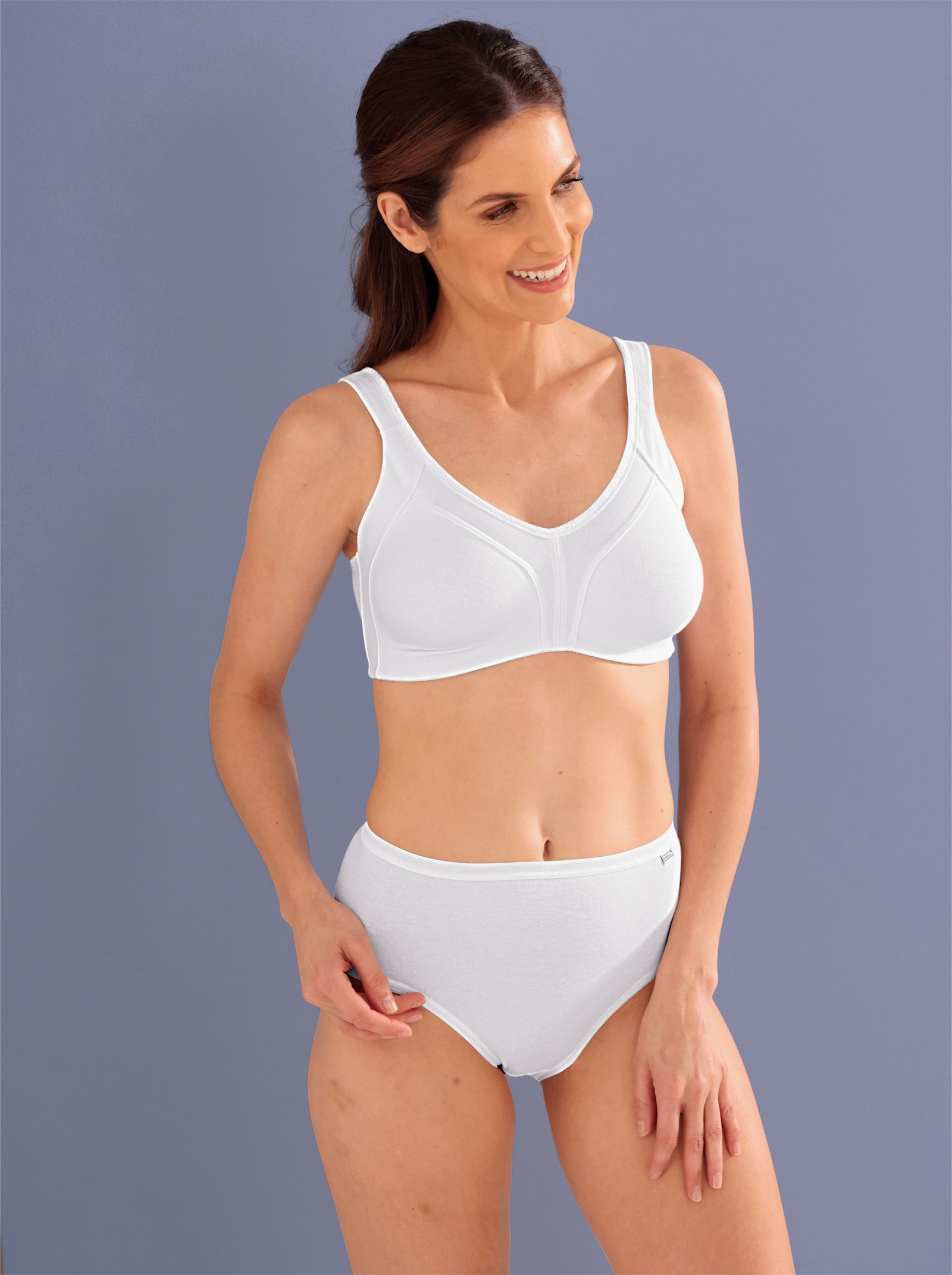 Naturana Minimizer-BH ohne Bügel mit gemoldeten Cups - weiß